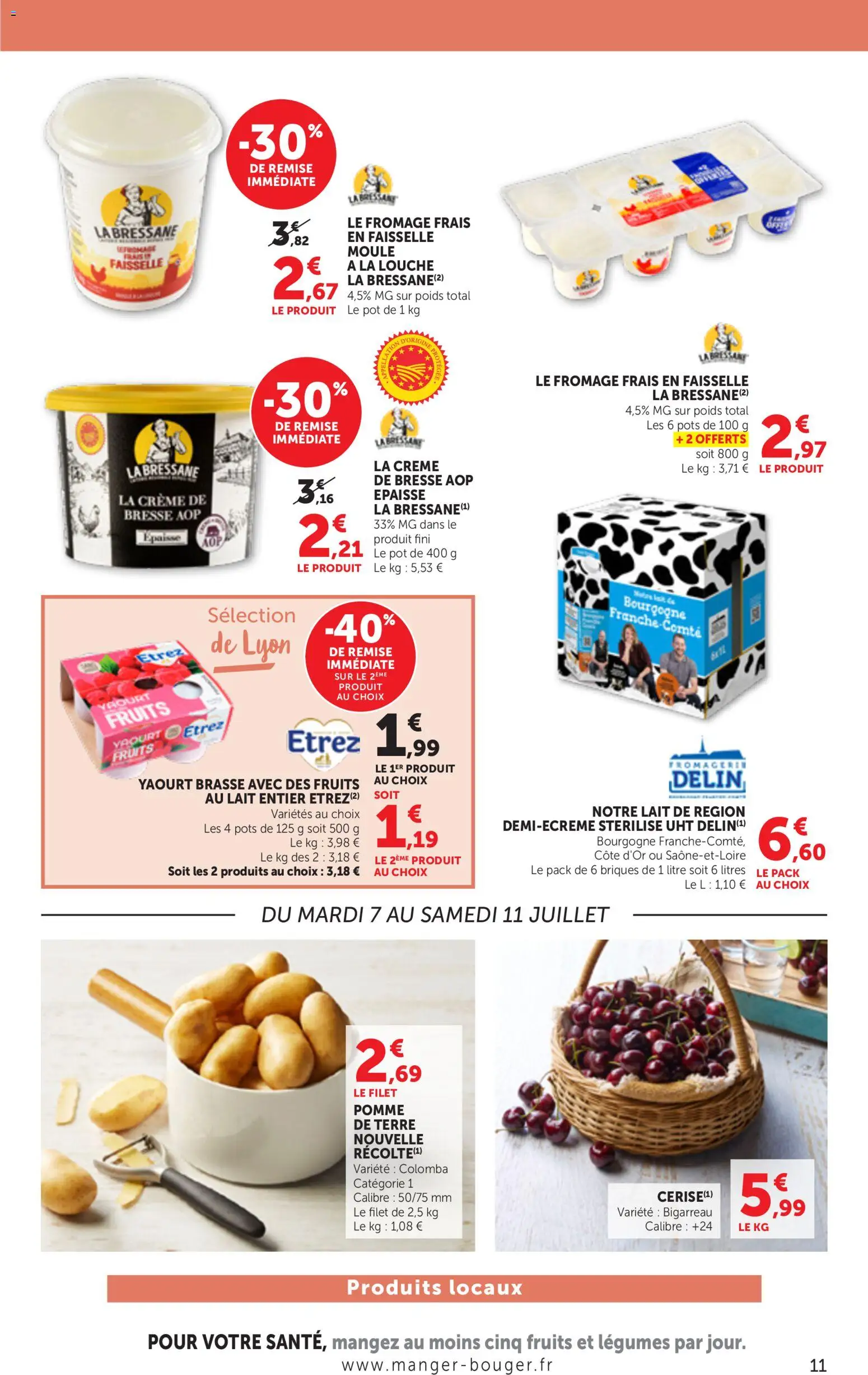 {H1} | Page: 11 | Produits: Poids, Pomme de terre, Lait, Crème