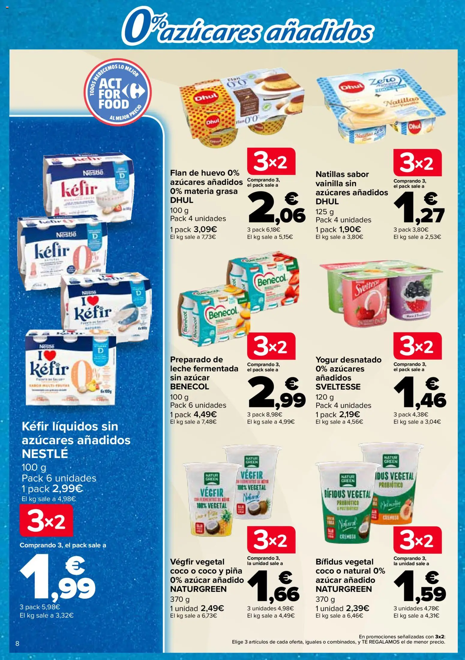 Carrefour Tendencias │ válido desde el 26/06/2026 | Página: 8 | Productos: Yogur, Τυρόπιτα, Piña, Té