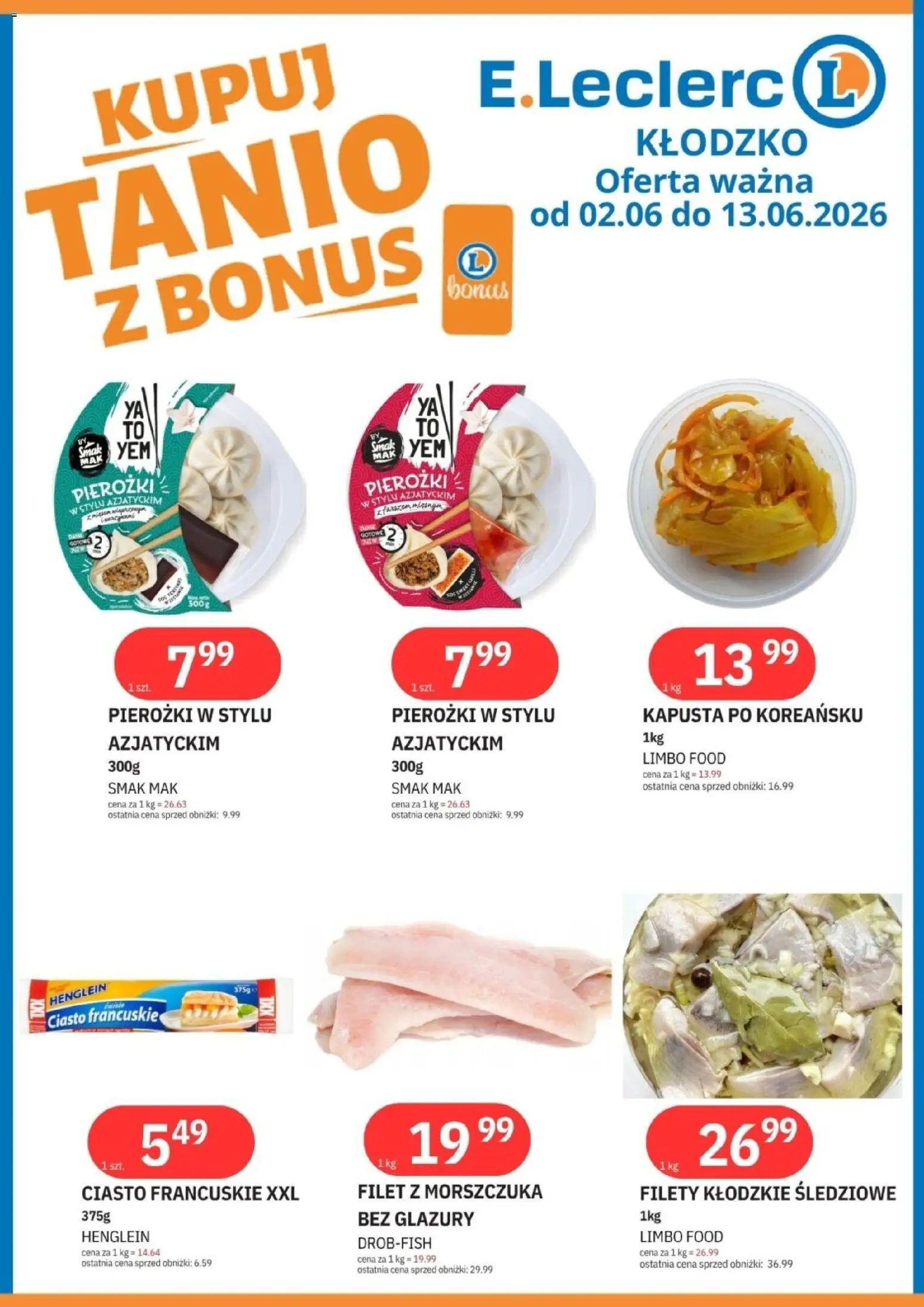 E.Leclerc gazetka - Kłodzko od 02.06.2026 | Strona: 8 | Produkty: Mak, Ciasto francuskie XXL, Ciasto francuskie, Ciasto