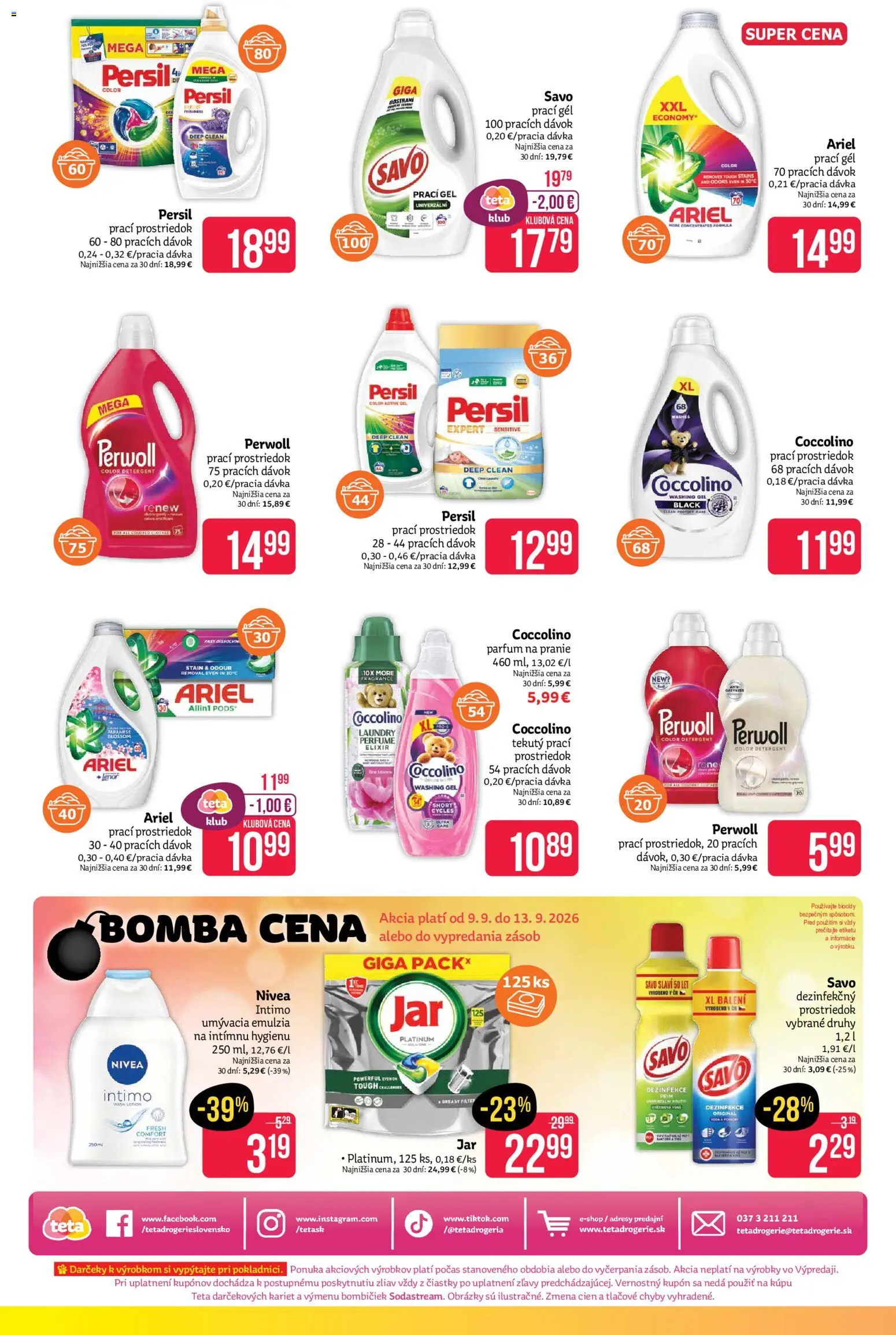 Nové Teta drogerie akcie – leták je platný od 31.08.2026 | Strana: 16
