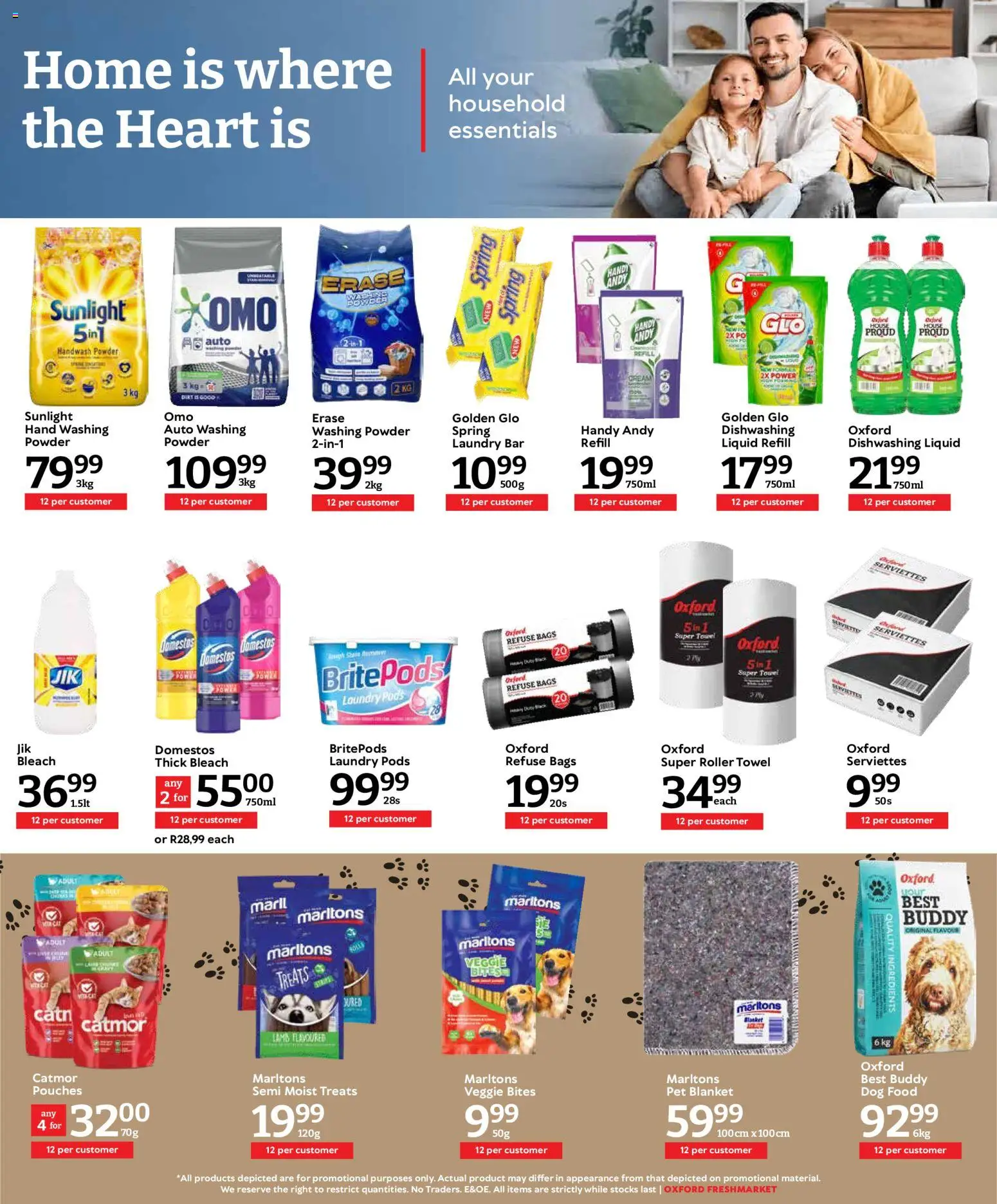 New Oxford Freshmarket catalogue – valid from 17.06.2026 | Page: 15 | Products: Towel, Bleach, Powder, Dishwashing liquid