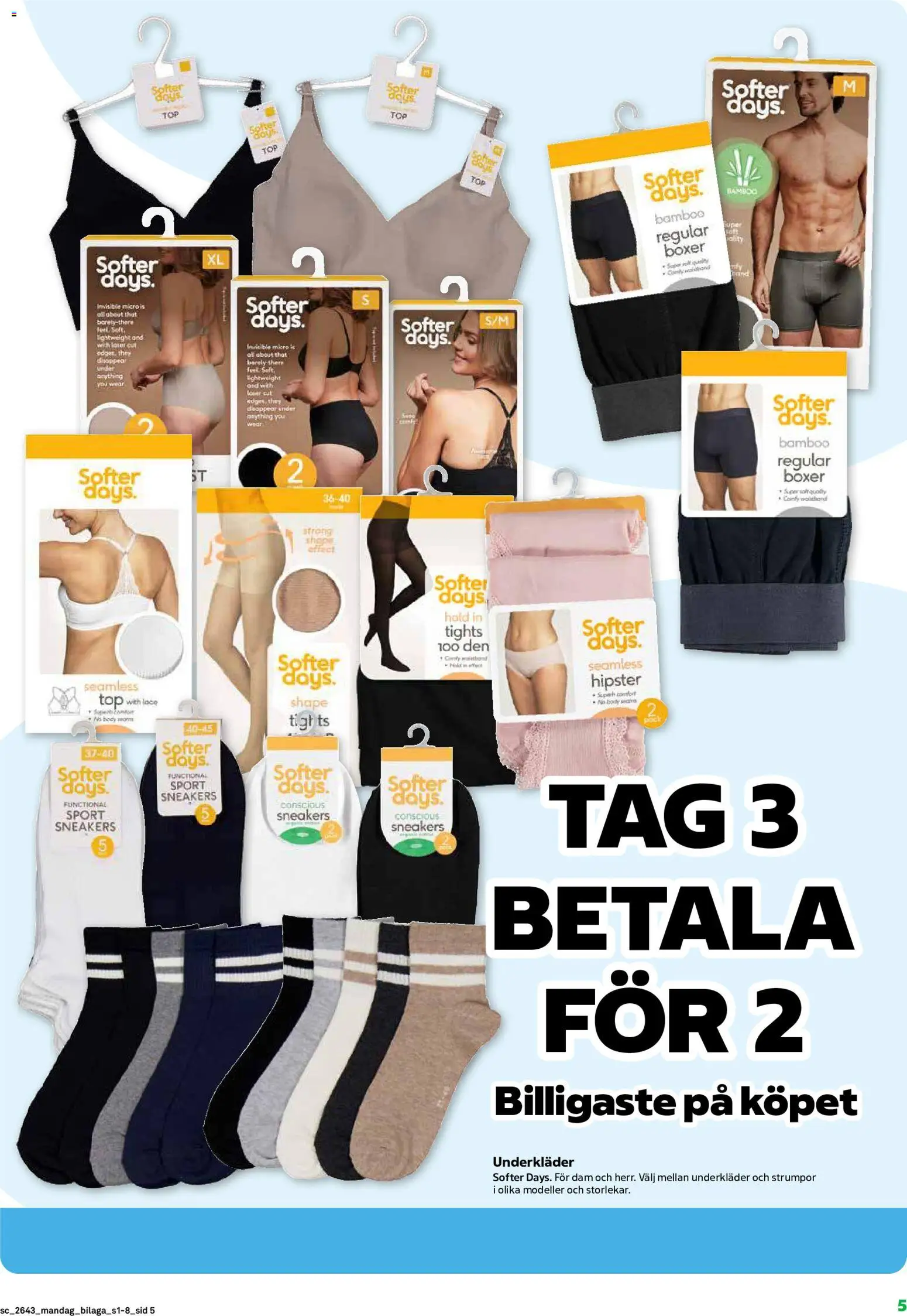 Stora Coop reklamblad aktuell från 19/10/2026 | Sida: 21 | Produkter: Is, Underkläder, Strumpor, Tights