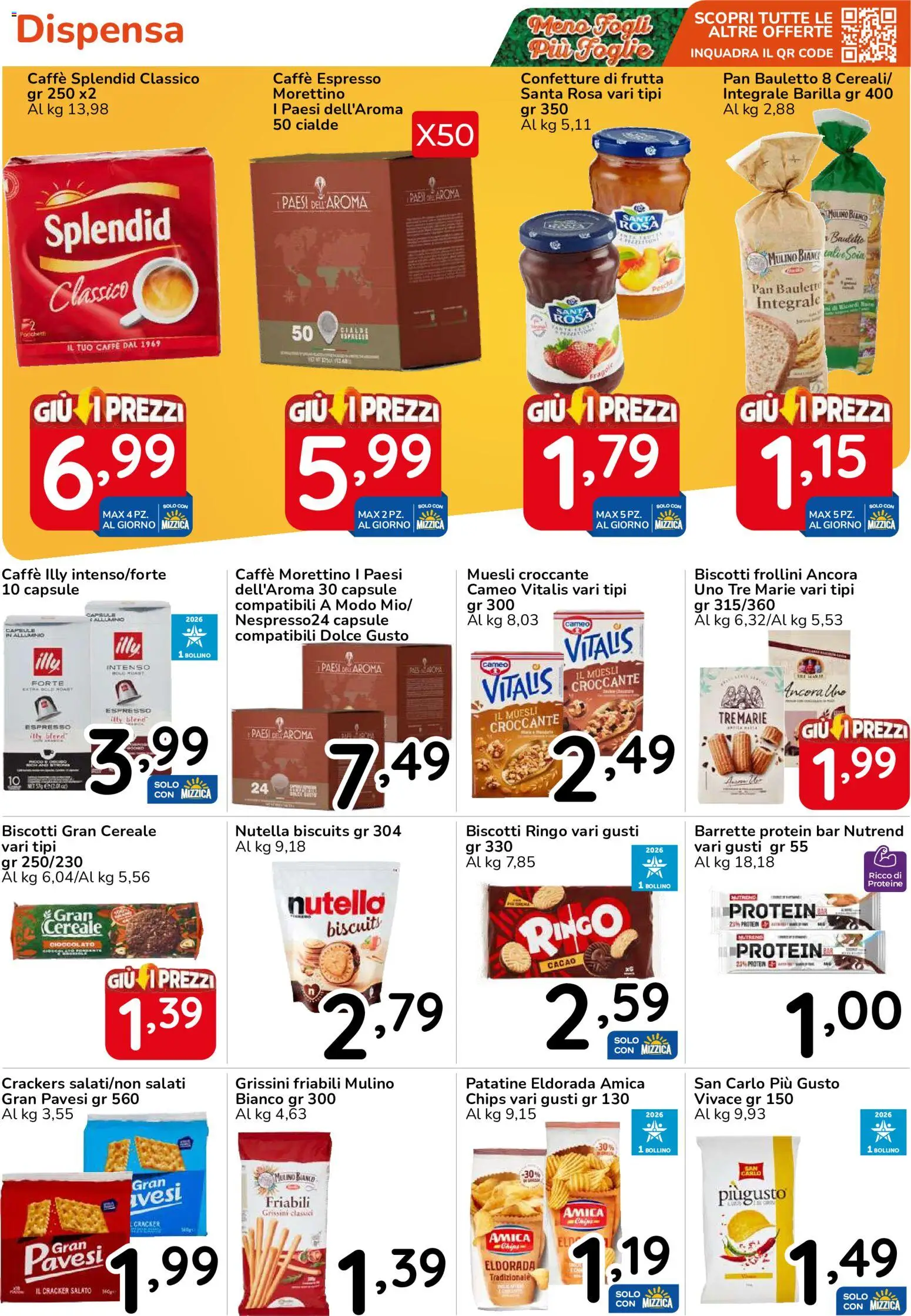 Volantino Famila del 15/10/2026 | Pagina: 18 | Prodotti: Muesli, Patatine, Barilla, Grissini