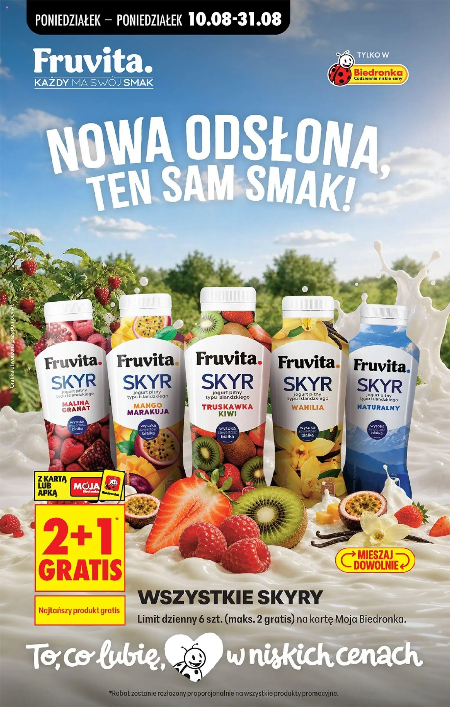 Biedronka gazetka od 10.08.2026 | Strona: 52 | Produkty: Mango, Karta, Jogurt pitny, Kiwi