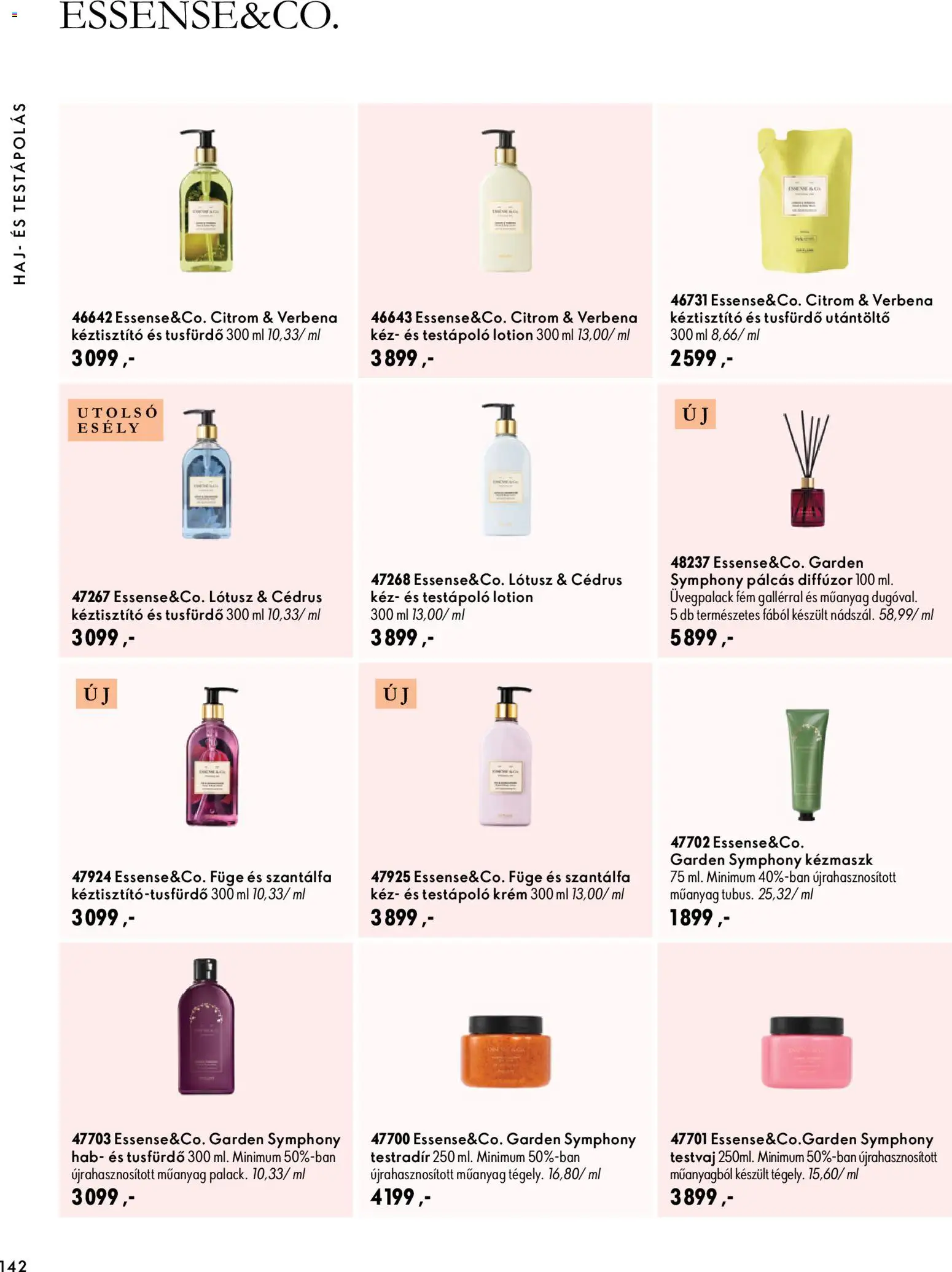 Oriflame akciós ujság - amely érvényes a következő dátumtól: 2026.09.30. | Oldal: 142 | Termékek: Hab, Verbena, Diffúzor, Testápoló