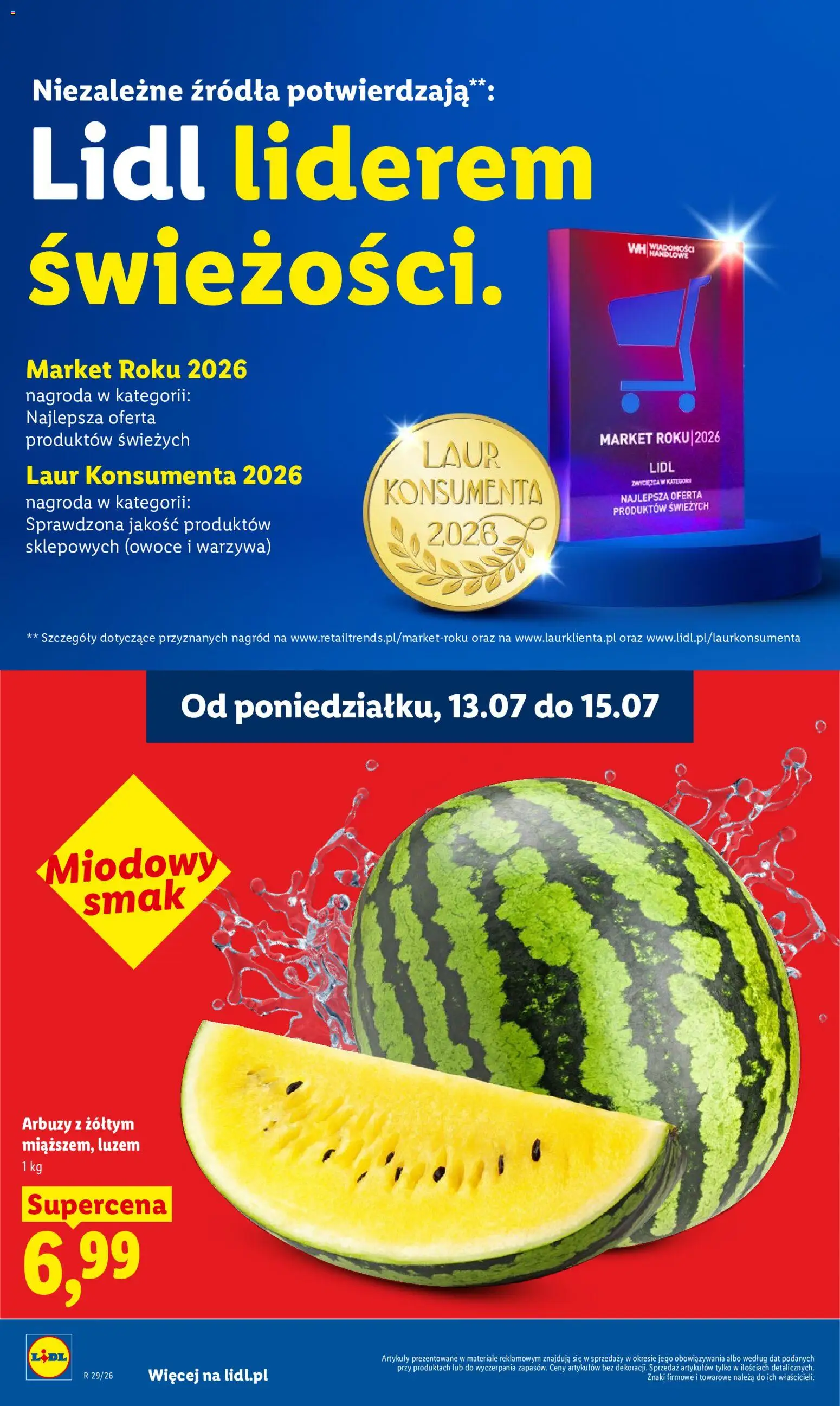 Lidl gazetka od 13.07.2026 | Strona: 40 | Produkty: Warzywa, Owoce