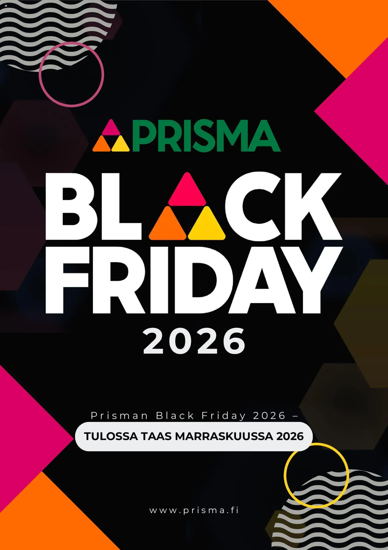 Prisma Black Friday -ennakkoilmoitus – voimassa 09/10/2026 alkaen | Sivu: 1