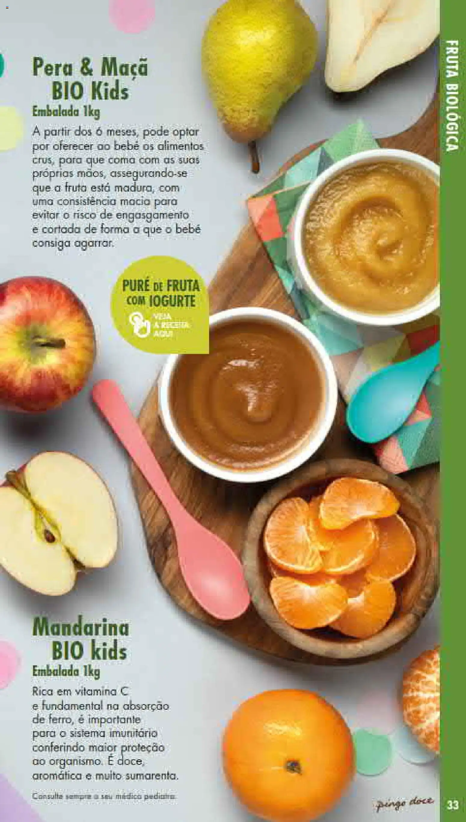 Pingo Doce Fruta e Legumes │ válido de 30/06/2026 | Página: 33 | Produtos: Iogurte, Maça, Vitamina c