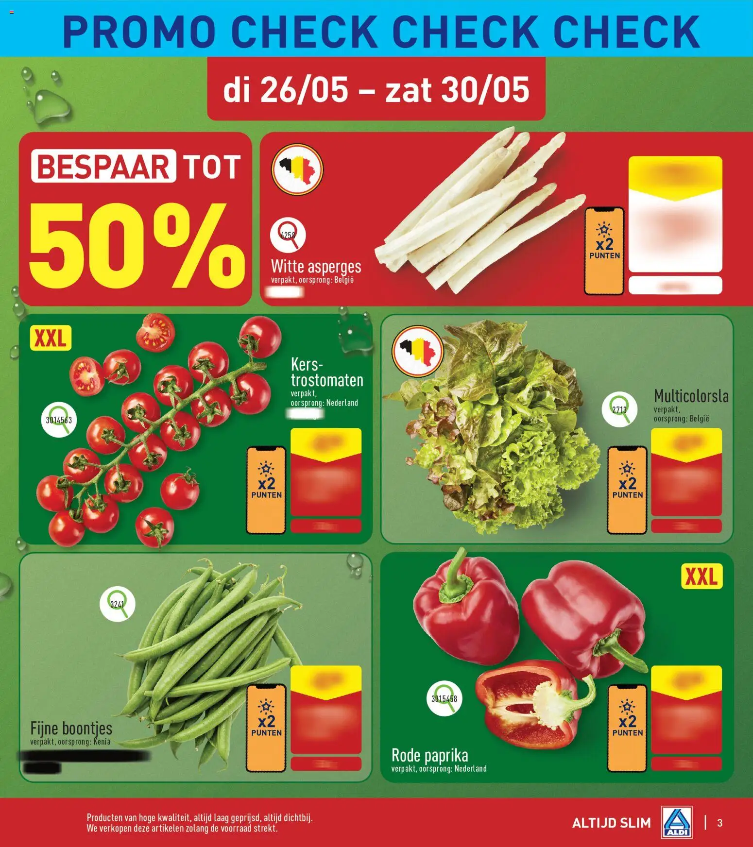 {H1} | Pagina: 3 | Producten: Asperges