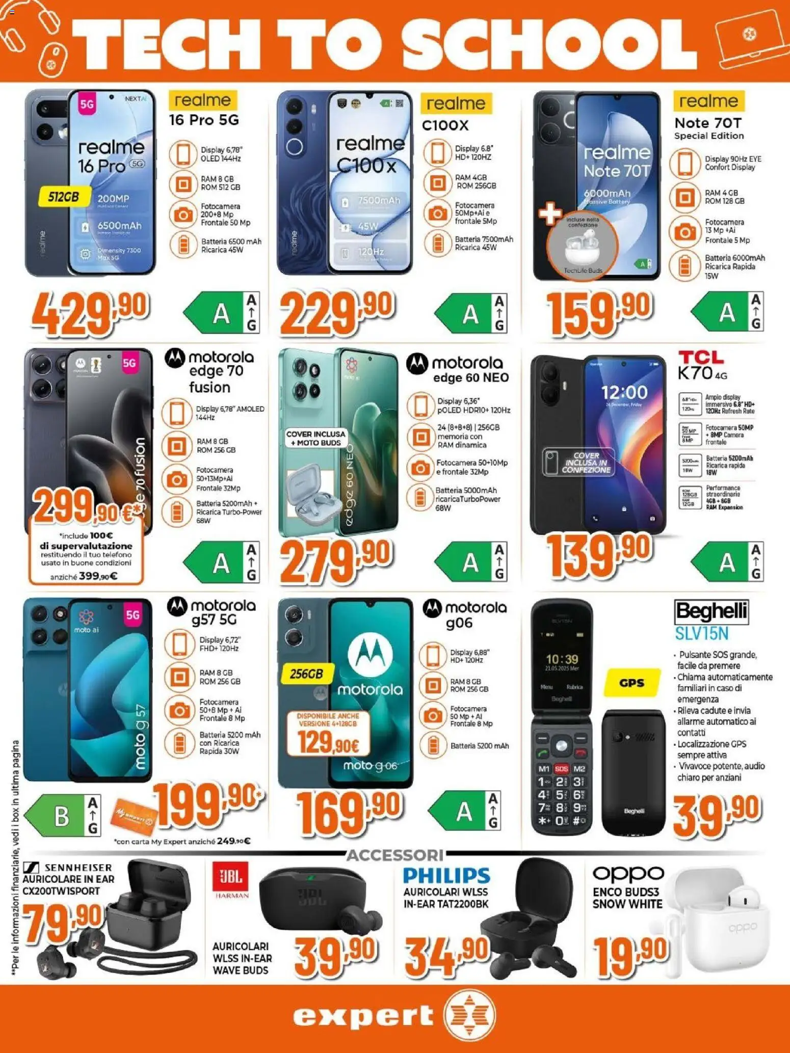 Volantino Expert del 03/09/2026 | Pagina: 4 | Prodotti: Auricolari, Audio, Fotocamera, Batteria