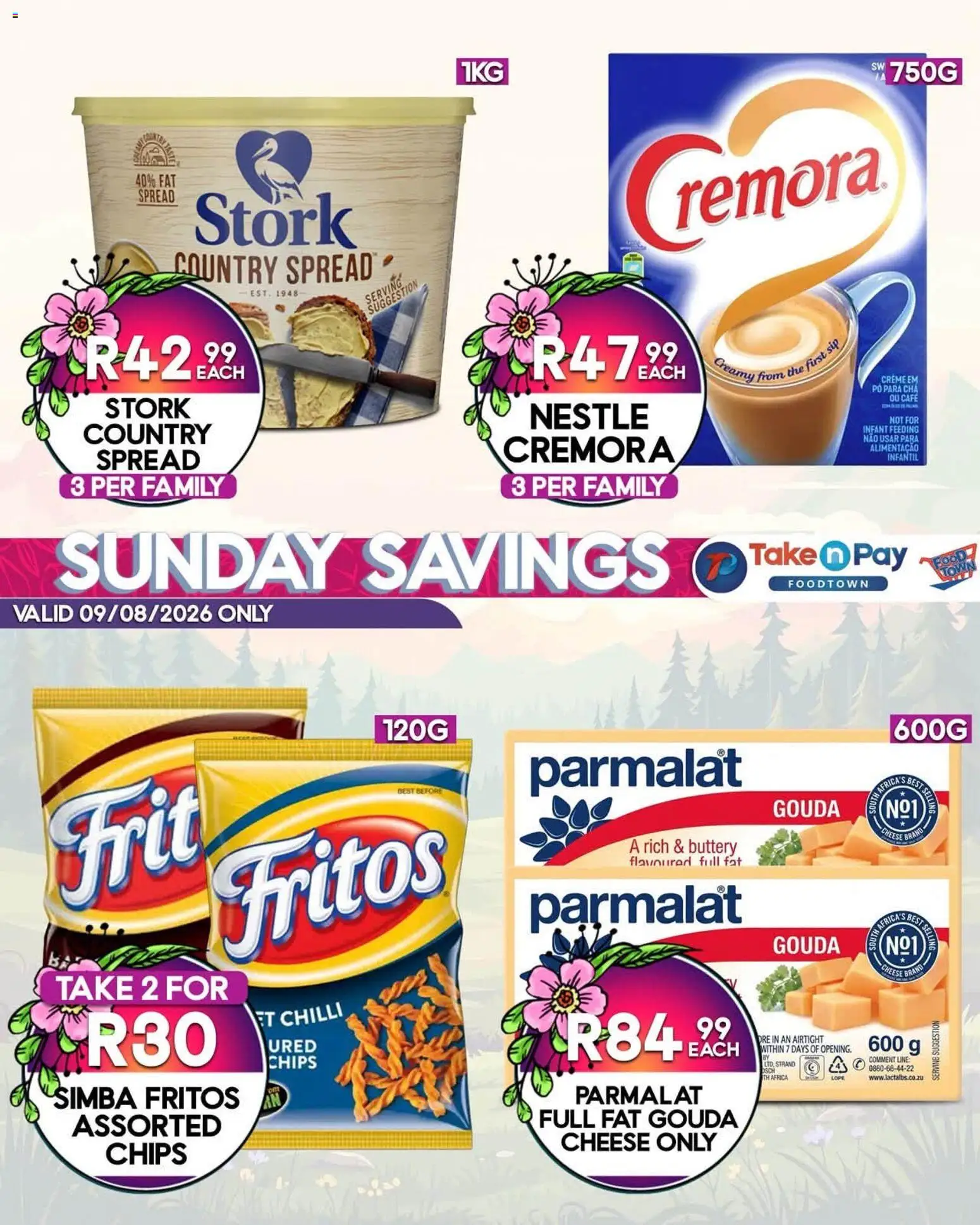 New Take n Pay catalogue – valid from 09/08/2026 | Page: 7 | Products: Spread, Cheese, Fat spread, Chilli