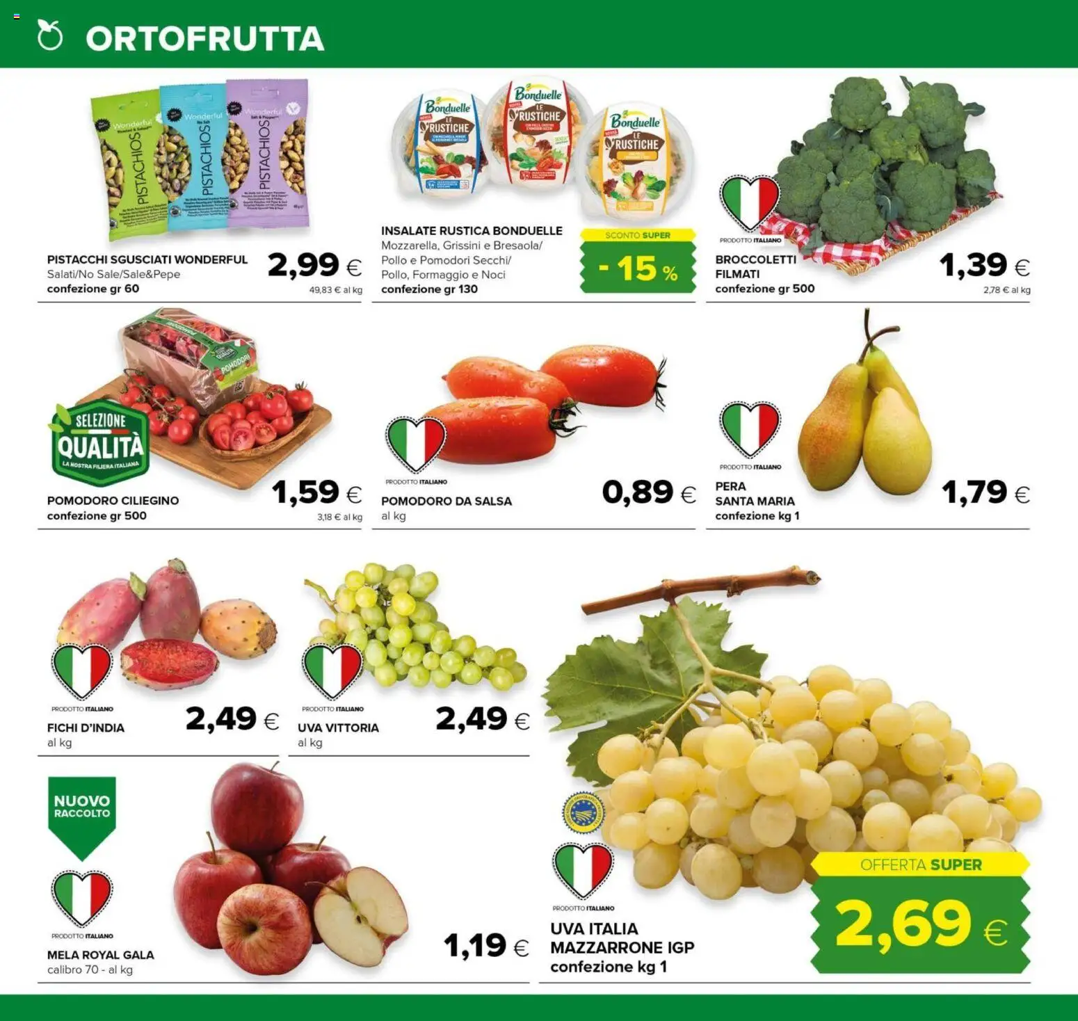 Volantino Oasi del 21/08/2026 | Pagina: 12 | Prodotti: Fichi, Pomodoro, Formaggio, Noci