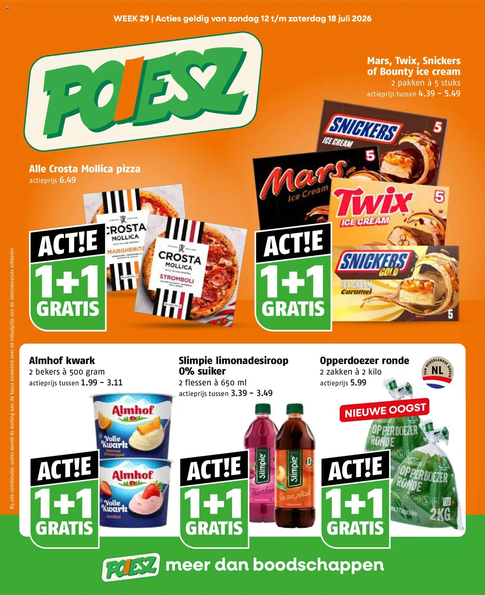{H1} | Pagina: 1 | Producten: Pizza, Waffelini, Twix, Snickers