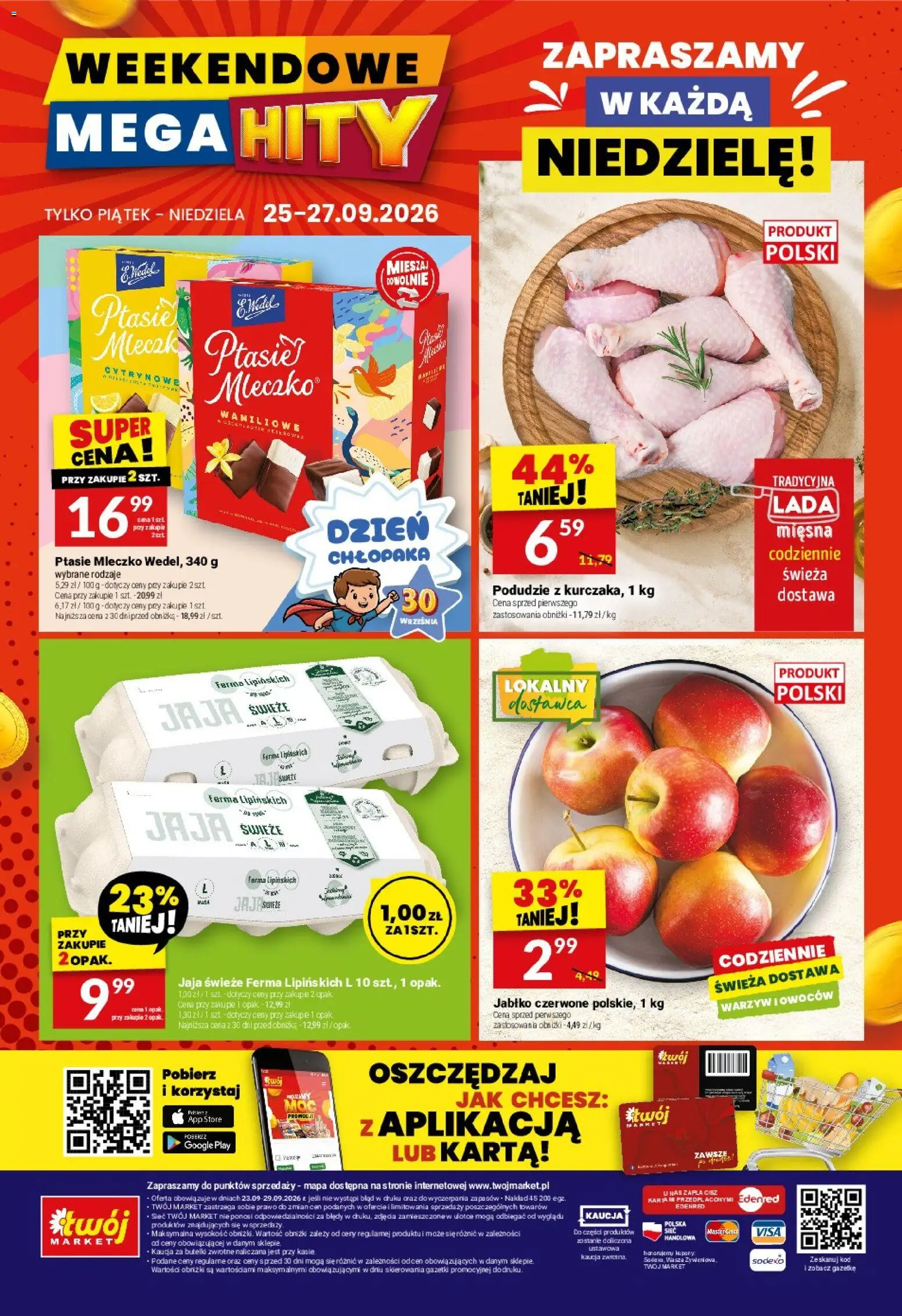Twój Market gazetka od 23.09.2026 | Strona: 32 | Produkty: Karta, Ptasie mleczko, Jaja