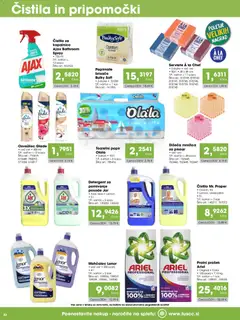 Tuš katalog akcije – veljaven od 15.08.2026 | Stran: 22 | Izdelki: Aloe Vera, Čistila, Toaletni papir, Detergent