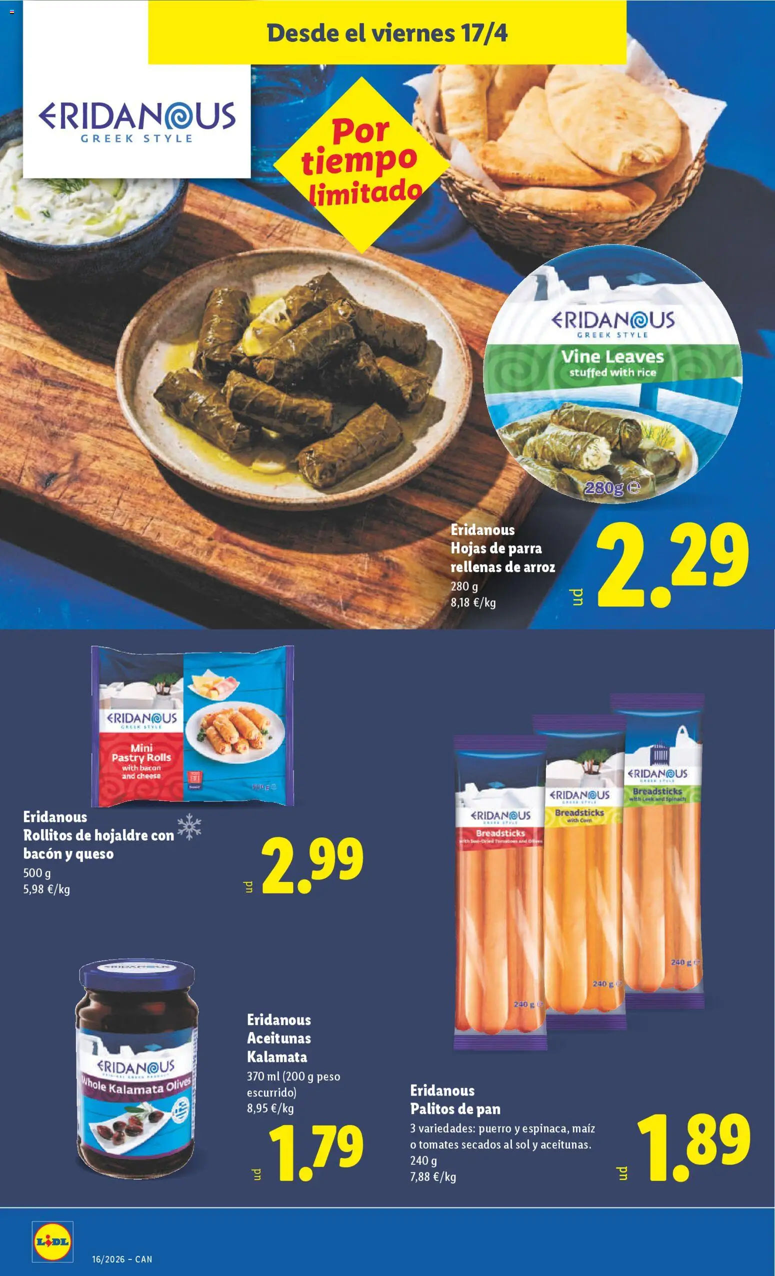 Lidl Canarias │ válido desde el 13.04.2026 | Página: 28 | Productos: Queso, Tomates, Arroz, Peso