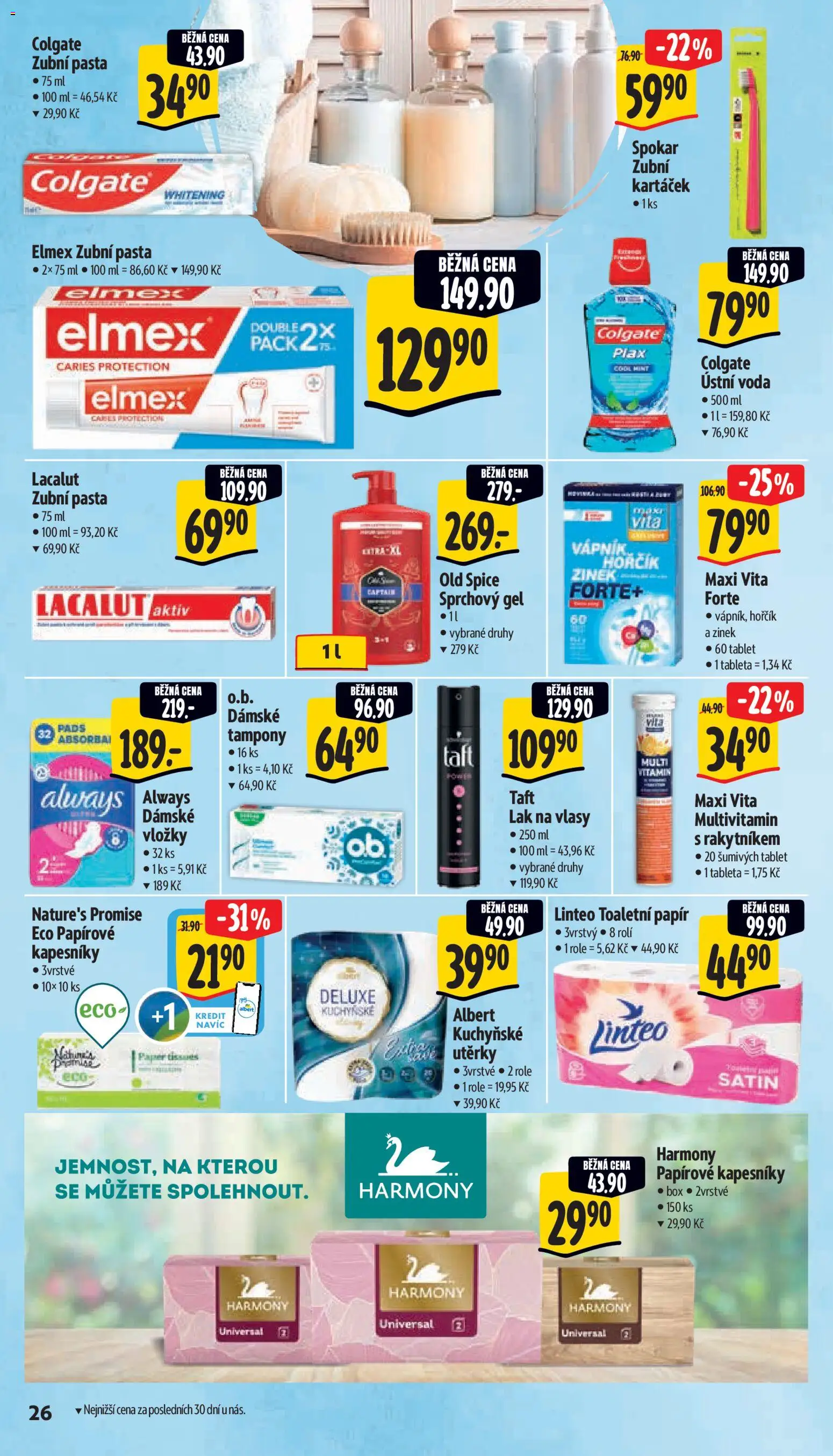 Albert leták - Supermarket od 15.04.2026 | Strana: 34 | Produkty: Tablet, Deluxe, Lacalut, Lacalut Aktiv