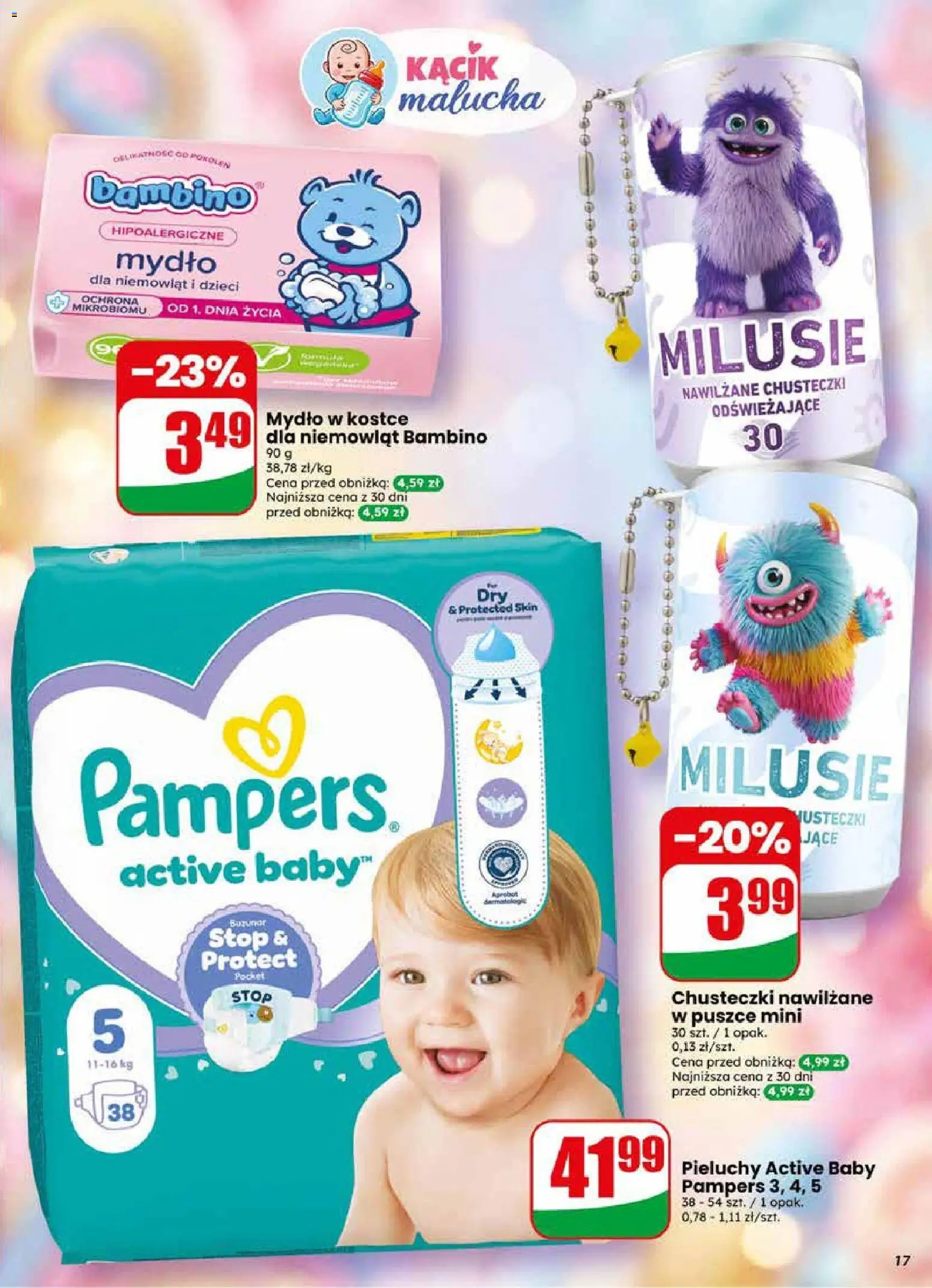 Dino gazetka od 10.06.2026 | Strona: 17 | Produkty: Pampers, Mydło