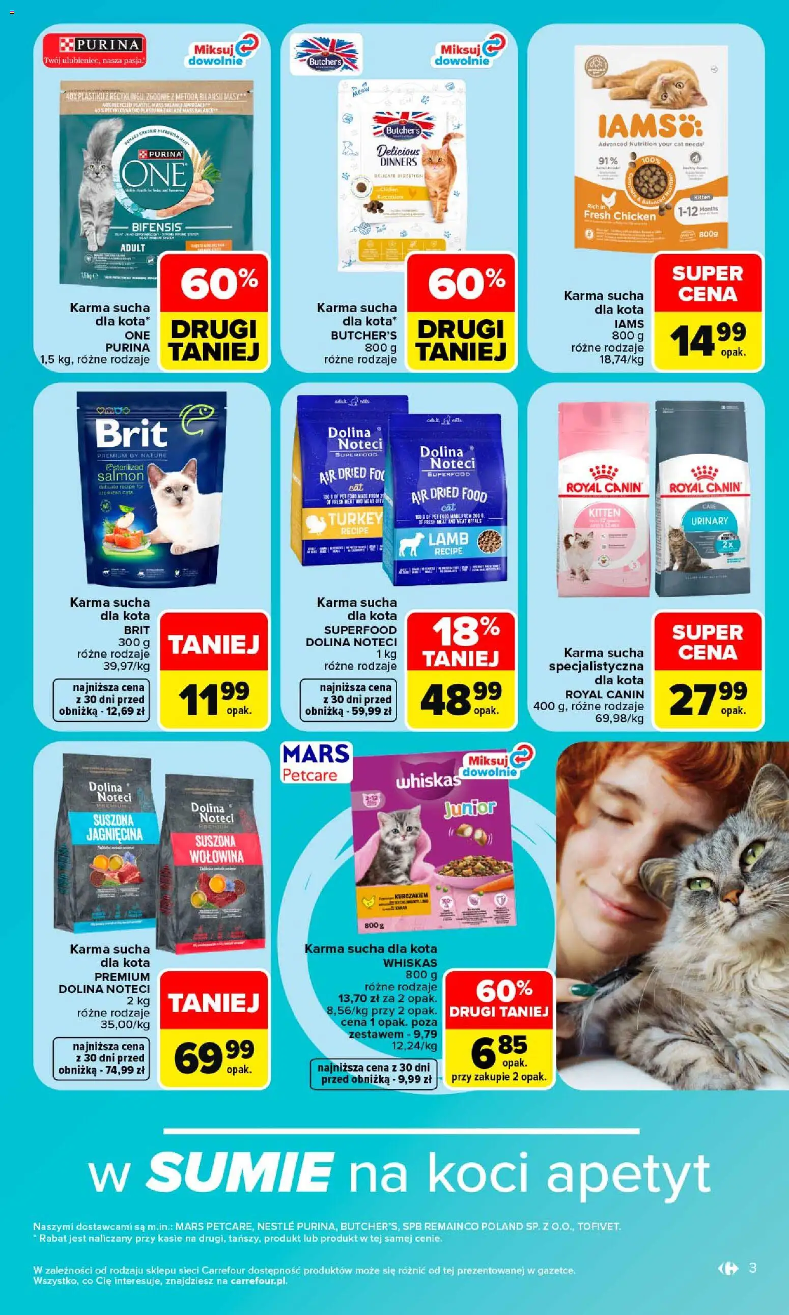 Carrefour gazetka - Pupilove od 14.09.2026 | Strona: 5 | Produkty: Whiskas, Suszona wołowina, Jagnięcina, Wołowina