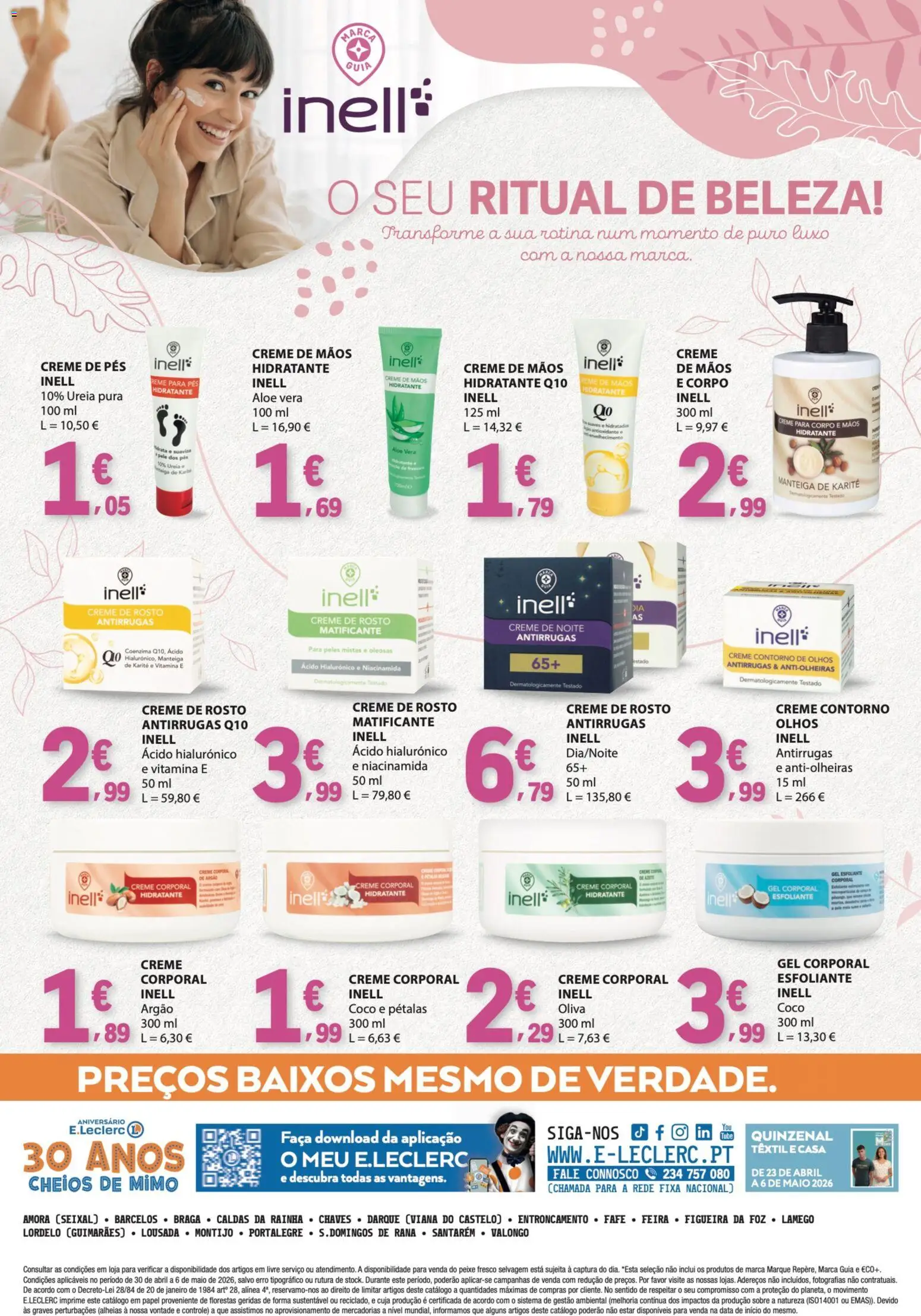 E.Leclerc folheto │ válido de 30.04.2026 | Página: 36 | Produtos: Faca, Manteiga, Peixe, Creme
