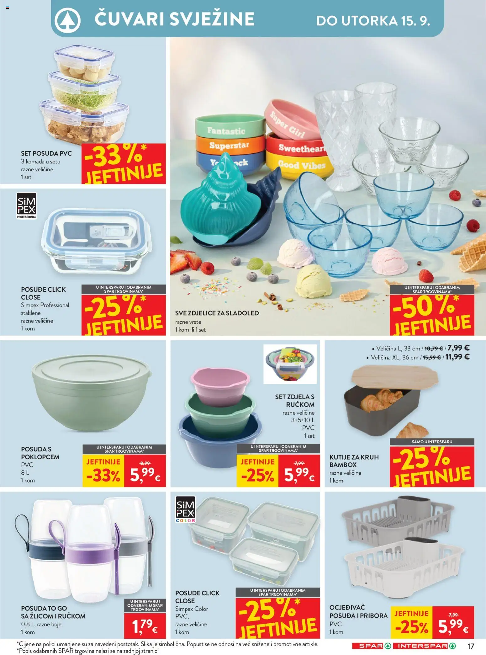 Interspar katalog | vrijedi od 02.09.2026 | Stranica: 28 | Proizvodi: Sladoled, Posuđe, Zdjela, Set posuđa
