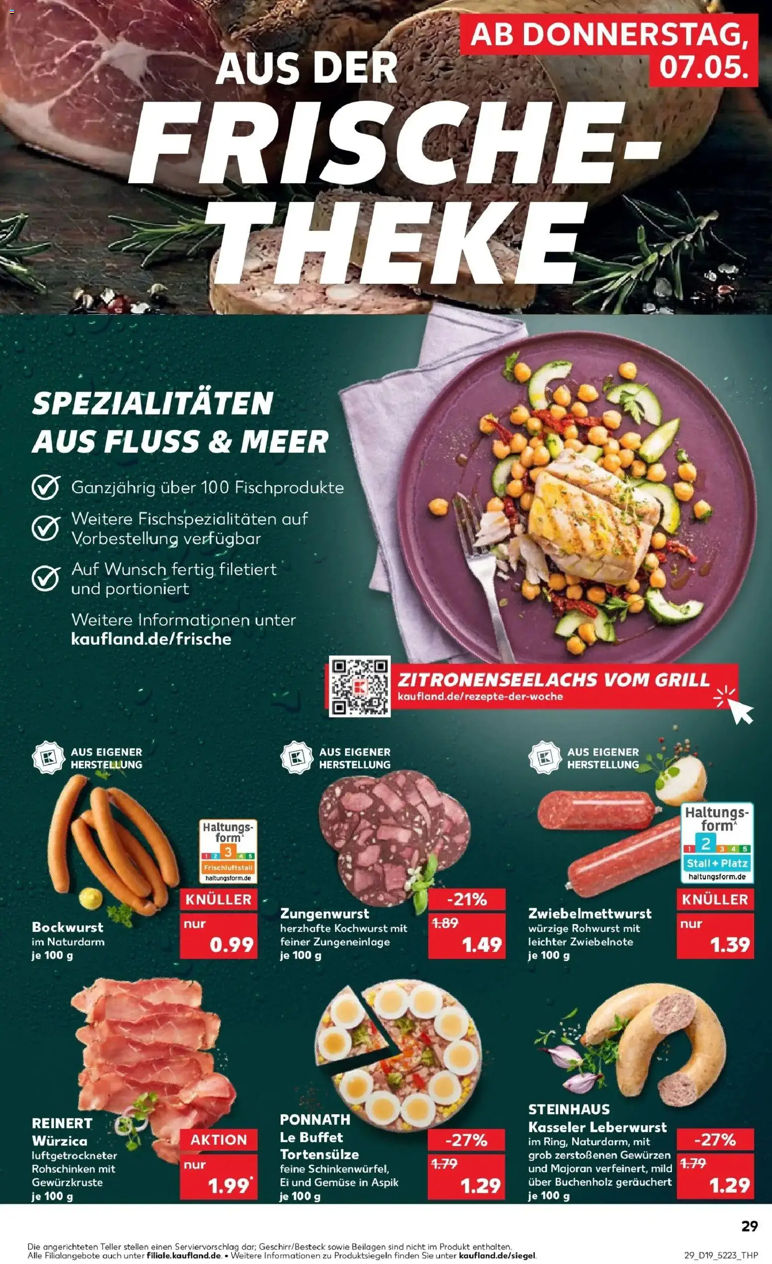 Kaufland Prospekt Memmingen	 – gültig ab 07.05.2026 | Seite: 29 | Produkte: Bockwurst, Grill, Theke, Gemüse