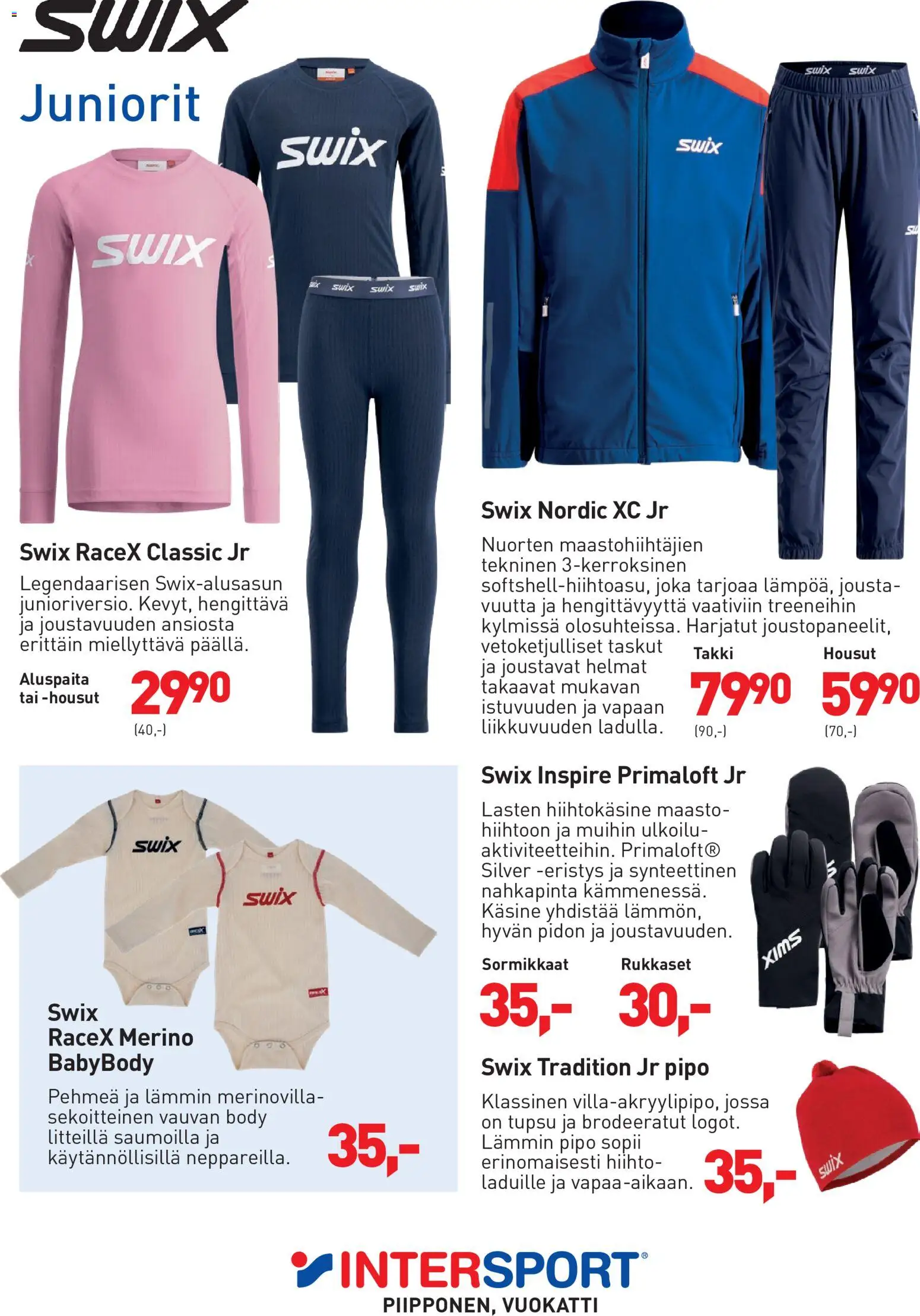 Intersport Maastohiihtokuvasto Vuokatti – voimassa 12/10/2026 alkaen | Sivu: 28 | Tuotteet: Takki, Housut, Pipo