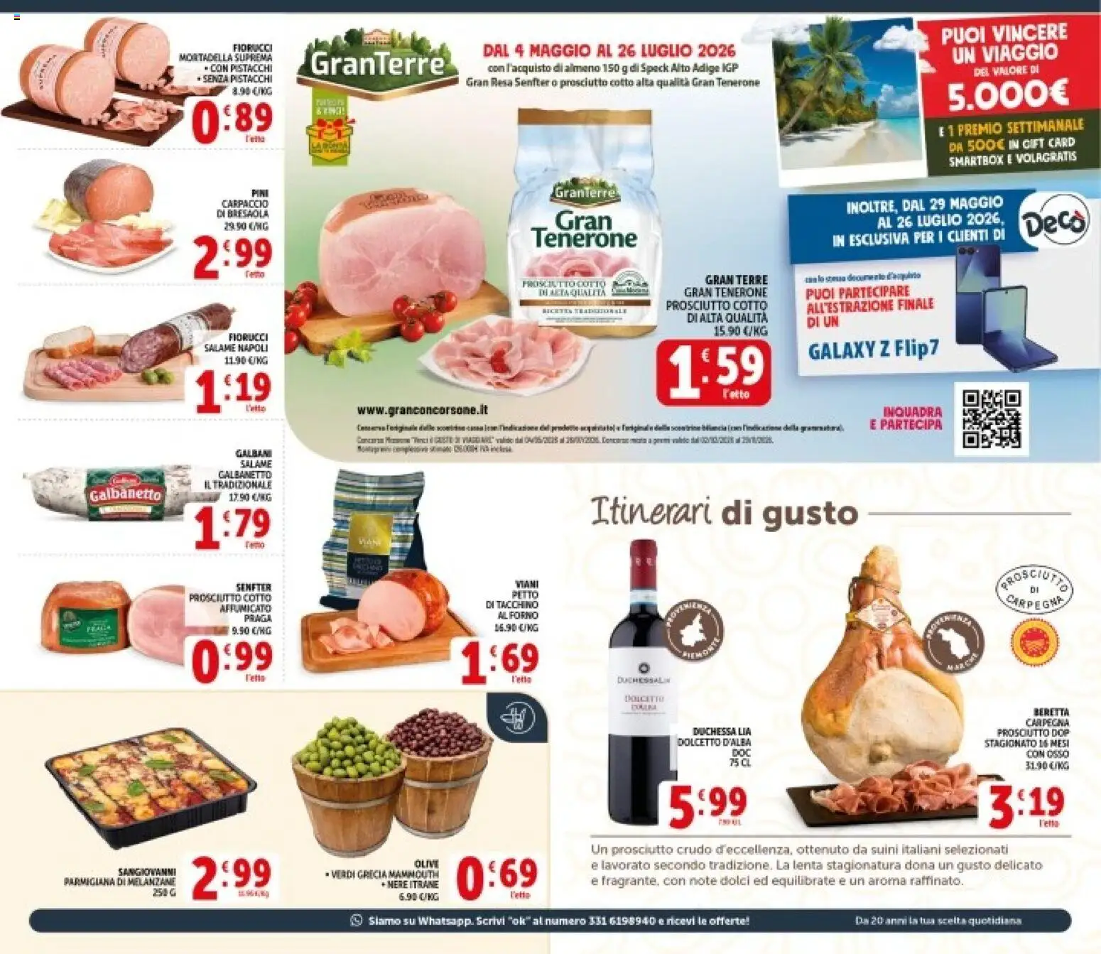 Volantino Decò del 08.06.2026 | Pagina: 3 | Prodotti: Prosciutto Crudo, Prosciutto, Pistacchi, Forno