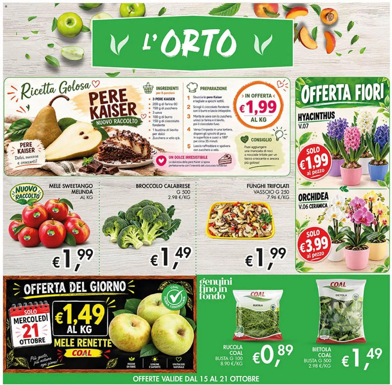 Volantino Coal del 08/10/2026 | Pagina: 3 | Prodotti: Burro, Orchidea, Zucchero a velo, Lievito