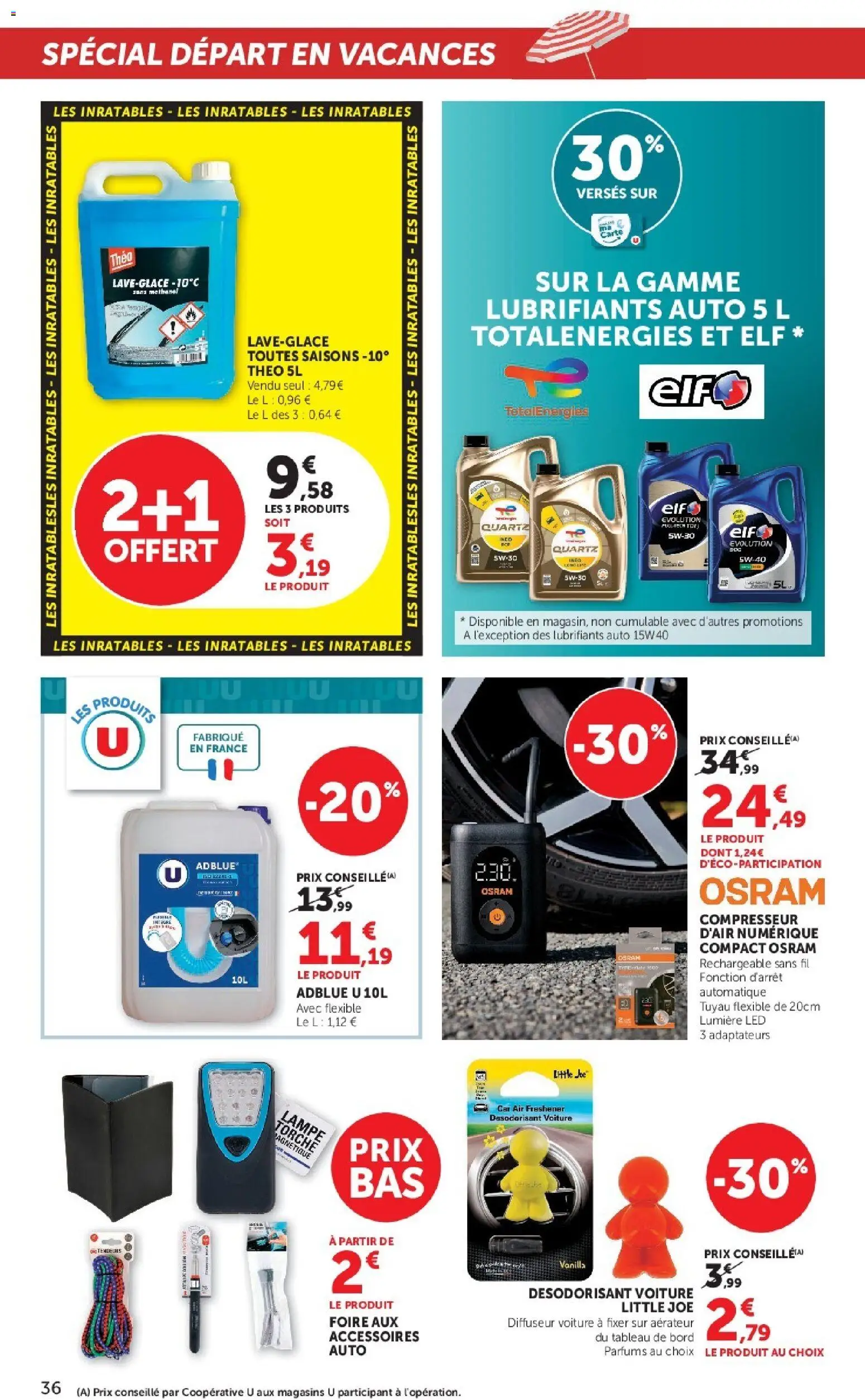 {H1} | Page: 36 | Produits: AdBlue, Désodorisant, Tuyau, Lampe