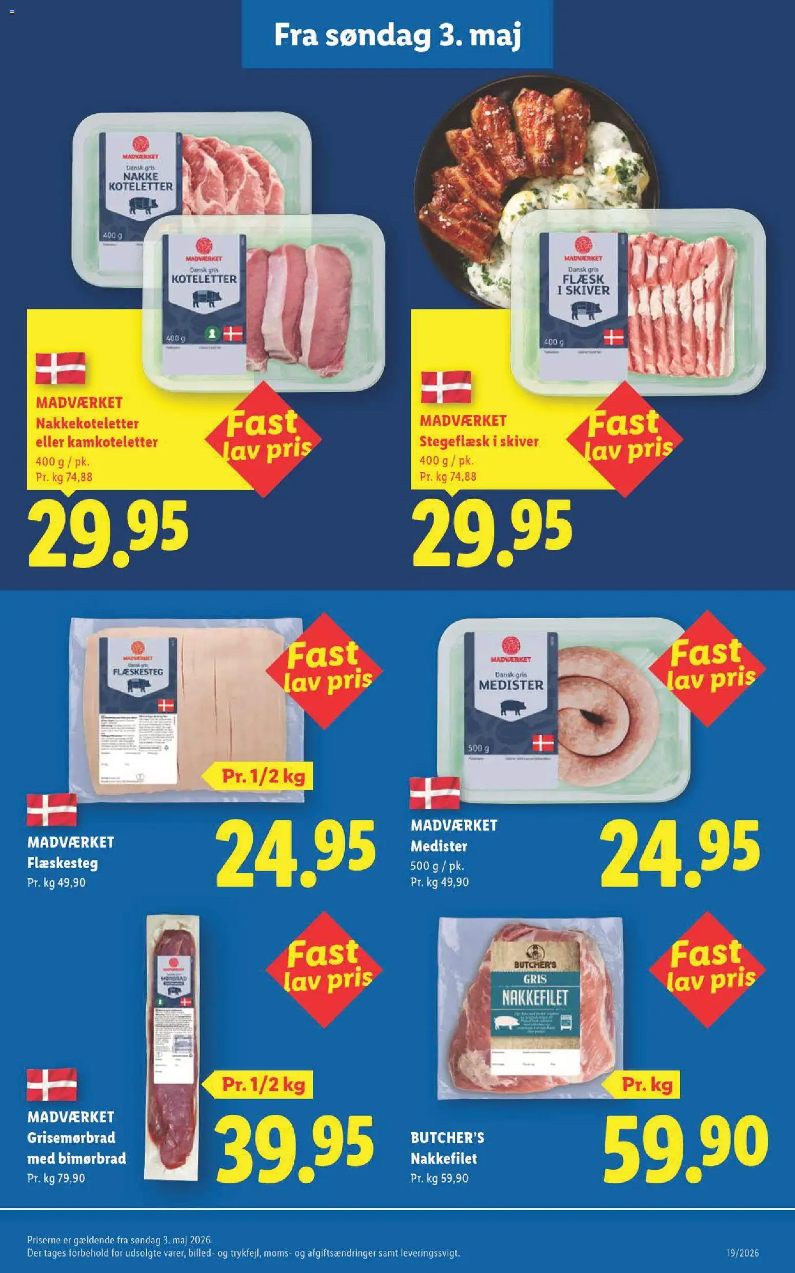 Lidl tilbudsavis – gyldig fra 13/09/2026 | Side: 27 | Produkter: Koteletter, Flæskesteg, Nakkefilet