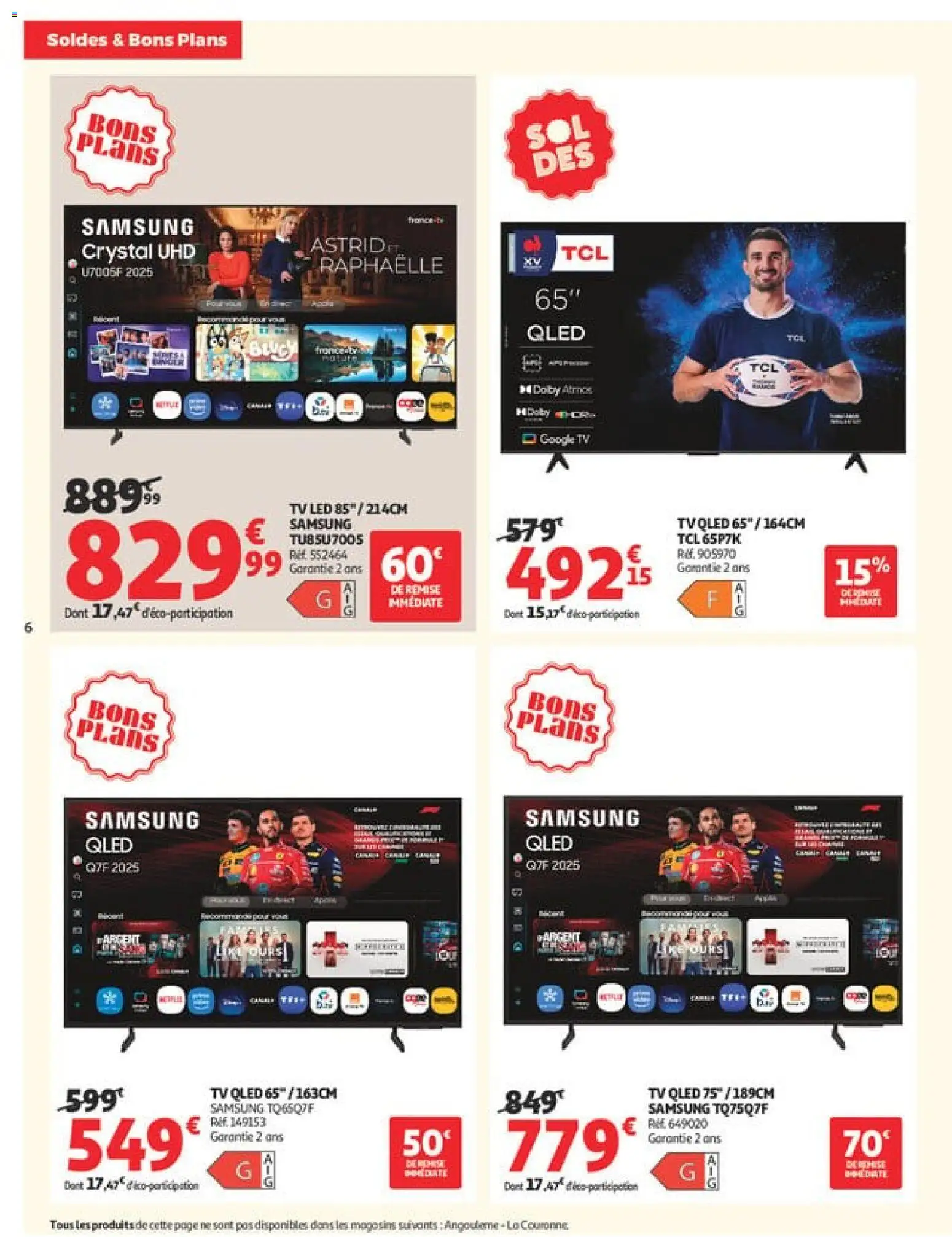 {H1} | Page: 6 | Produits: Télévision, TV led