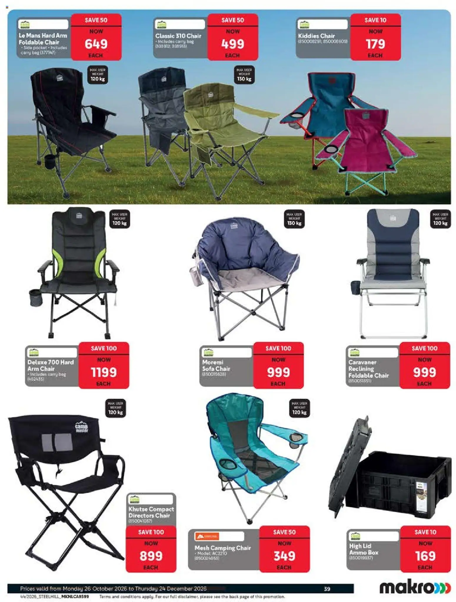 New Makro catalogue – valid from 26/10/2026 | Page: 39 | Products: Bag, Sofa, Chair, Box