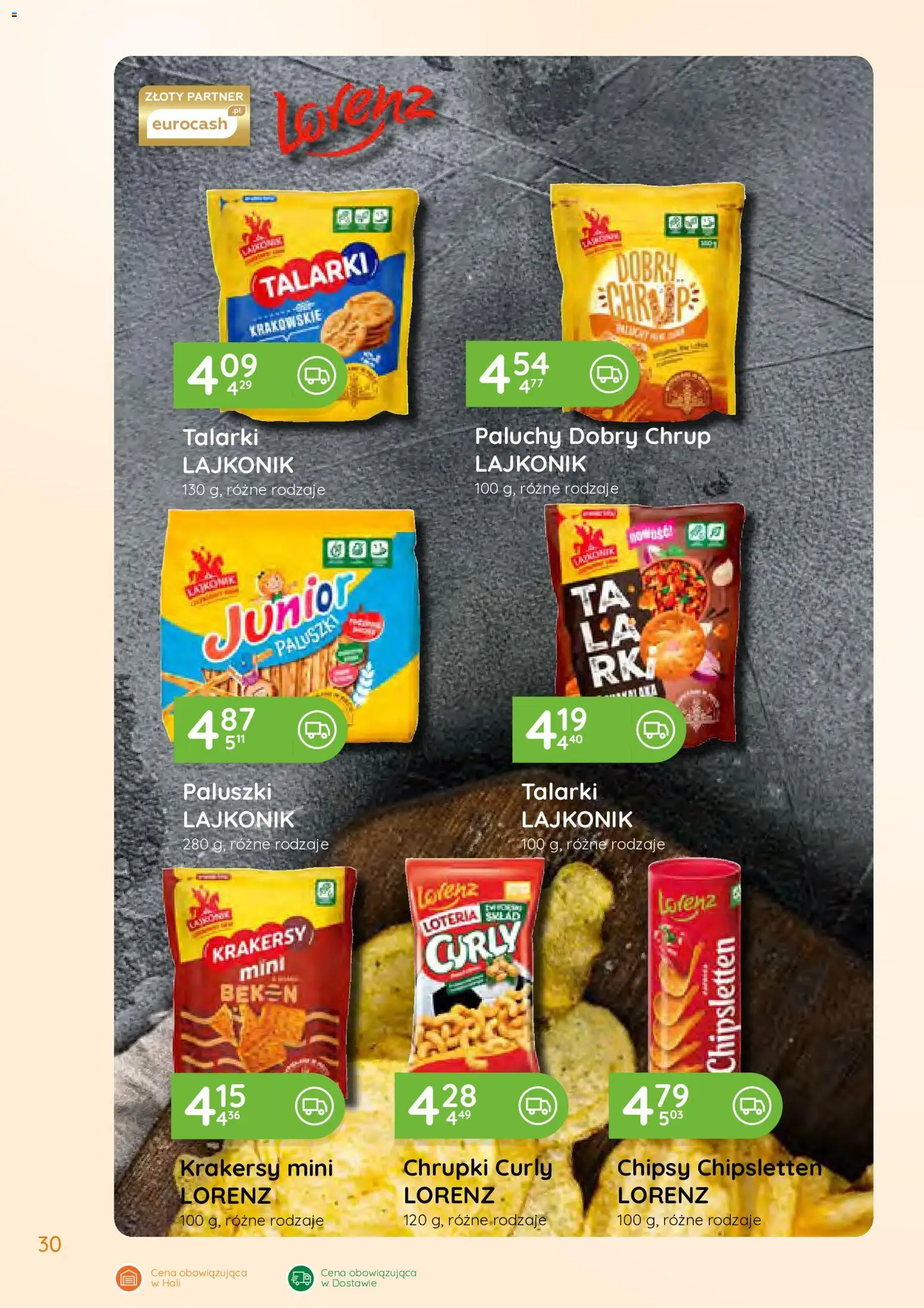 Eurocash gazetka - Południowy Wschód od 27.07.2026 | Strona: 30 | Produkty: Chipsy, Chrupki, Paluszki, Krakersy