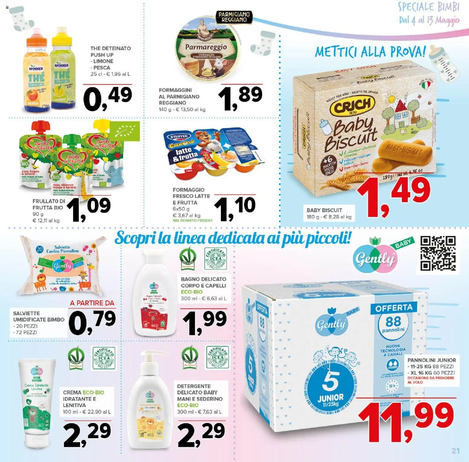 Volantino Todis del 04.05.2026 | Pagina: 21 | Prodotti: Detergente, Parmigiano reggiano, Parmigiano, Bagno