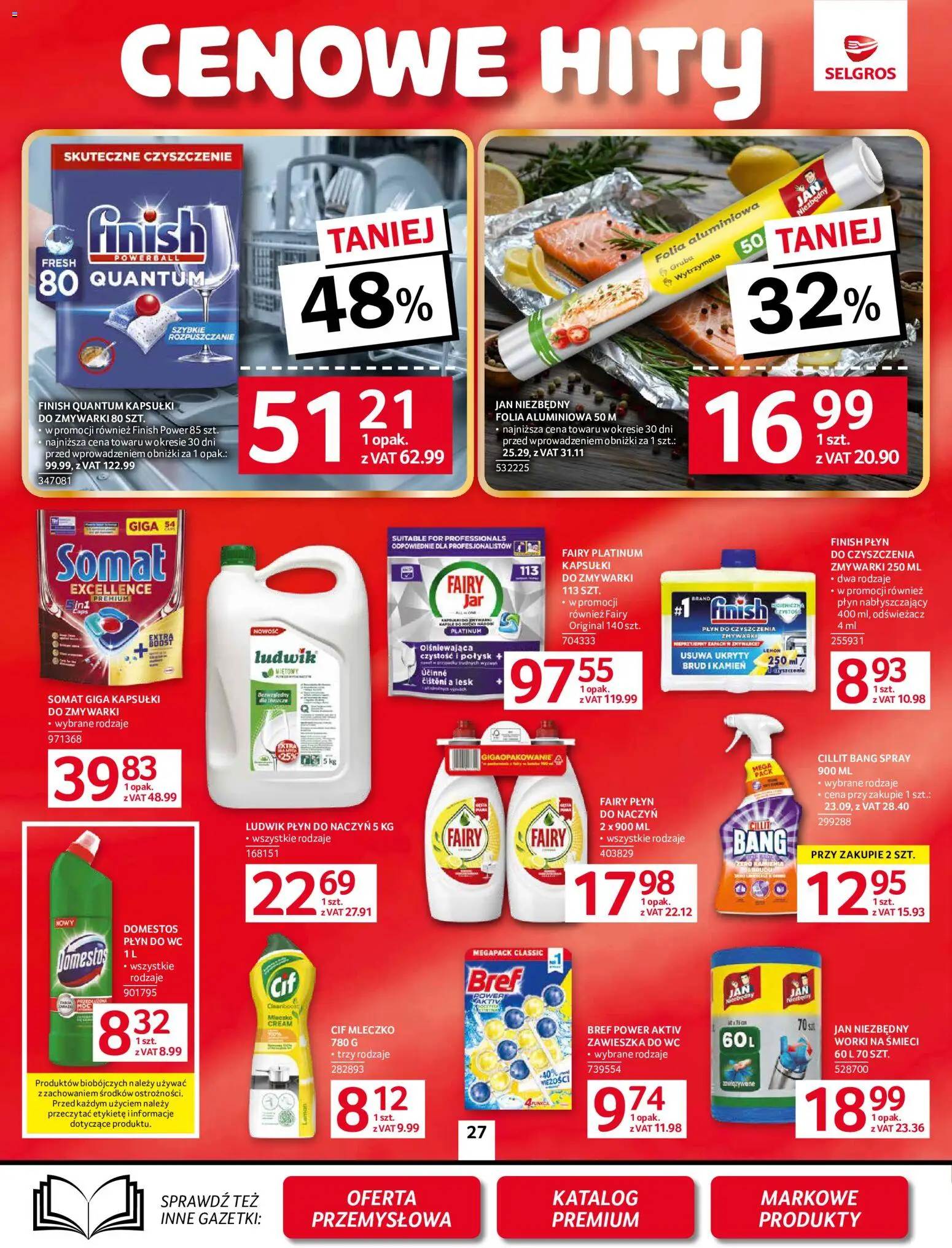 Selgros cash&carry gazetka od 10.09.2026 | Strona: 24 | Produkty: Kapsułki, Zapach, Fairy, Płyn do WC Domestos