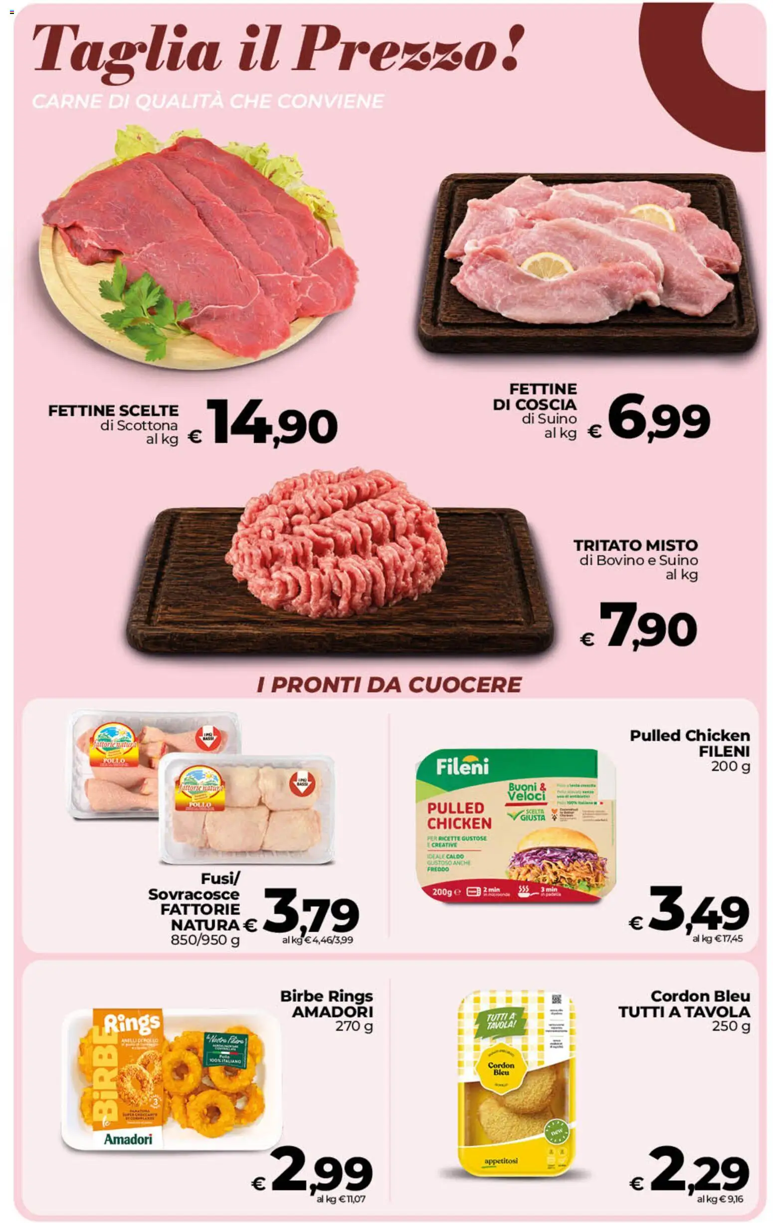 Volantino Ipercoop del 22/09/2026 | Pagina: 21 | Prodotti: Bovino, Pollo, Suino, Carne