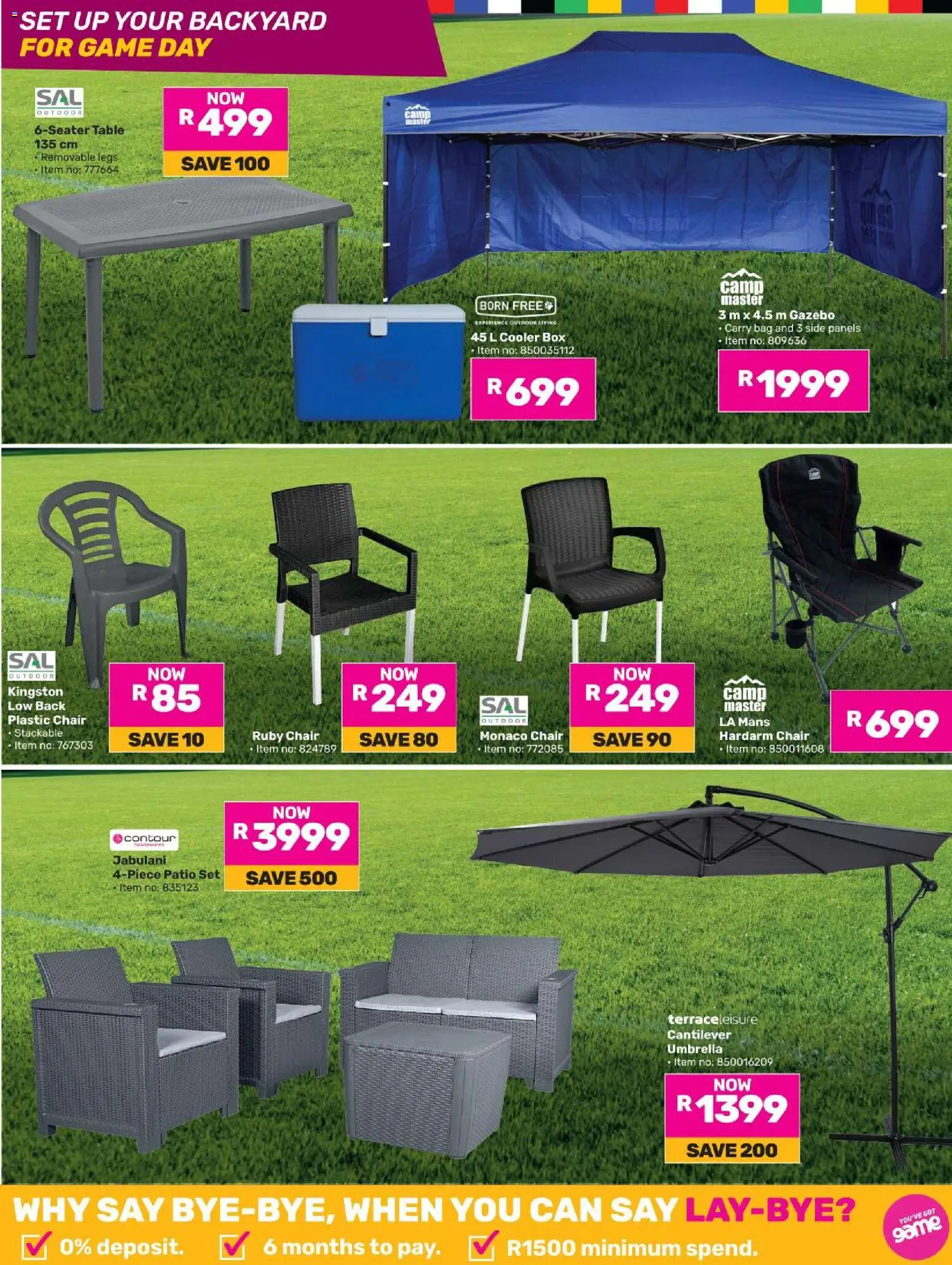 New Game catalogue – valid from 25.05.2026 | Page: 13 | Products: Bag, Table, Box, Cooler