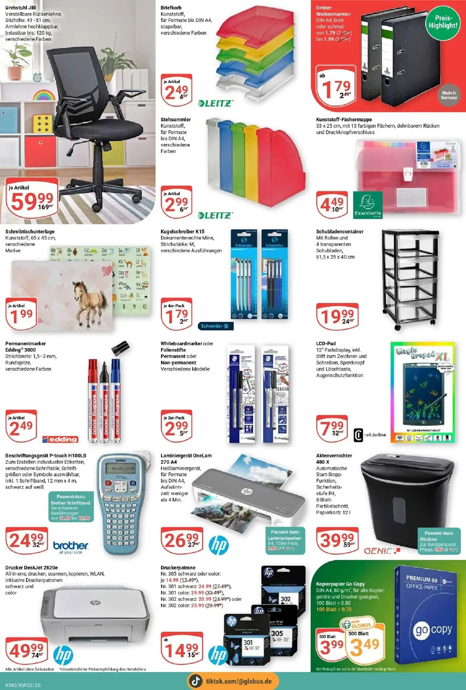 Globus Prospekt Köln (ab 03.08.2026) » Angebote online | Seite: 21 | Produkte: Aktenvernichter, Tablet, Drucker