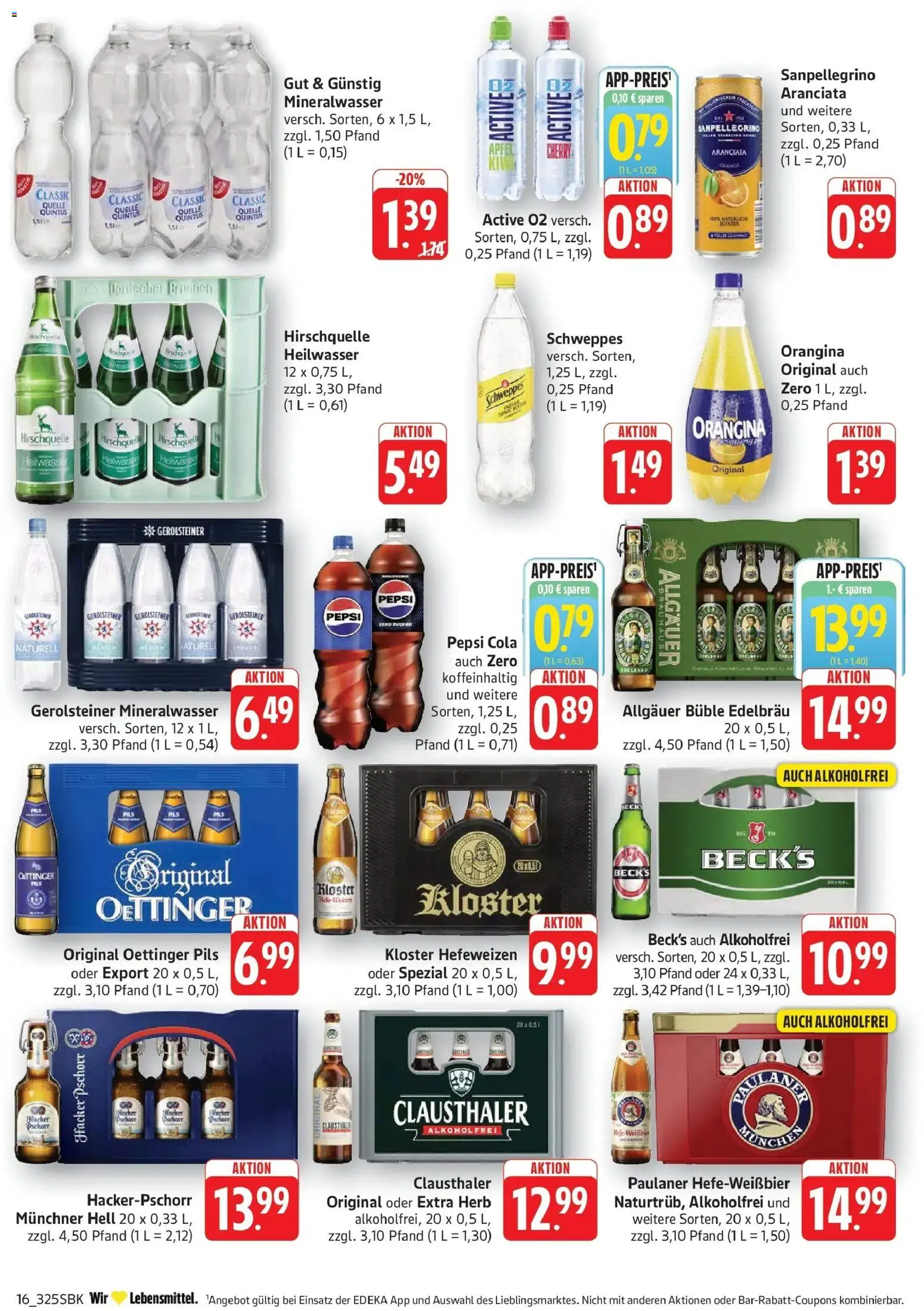 Edeka Prospekt Walldorf (ab 05.10.2026) » Angebote Online | Seite: 18 | Produkte: Oettinger, Schweppes, Pepsi, Paulaner