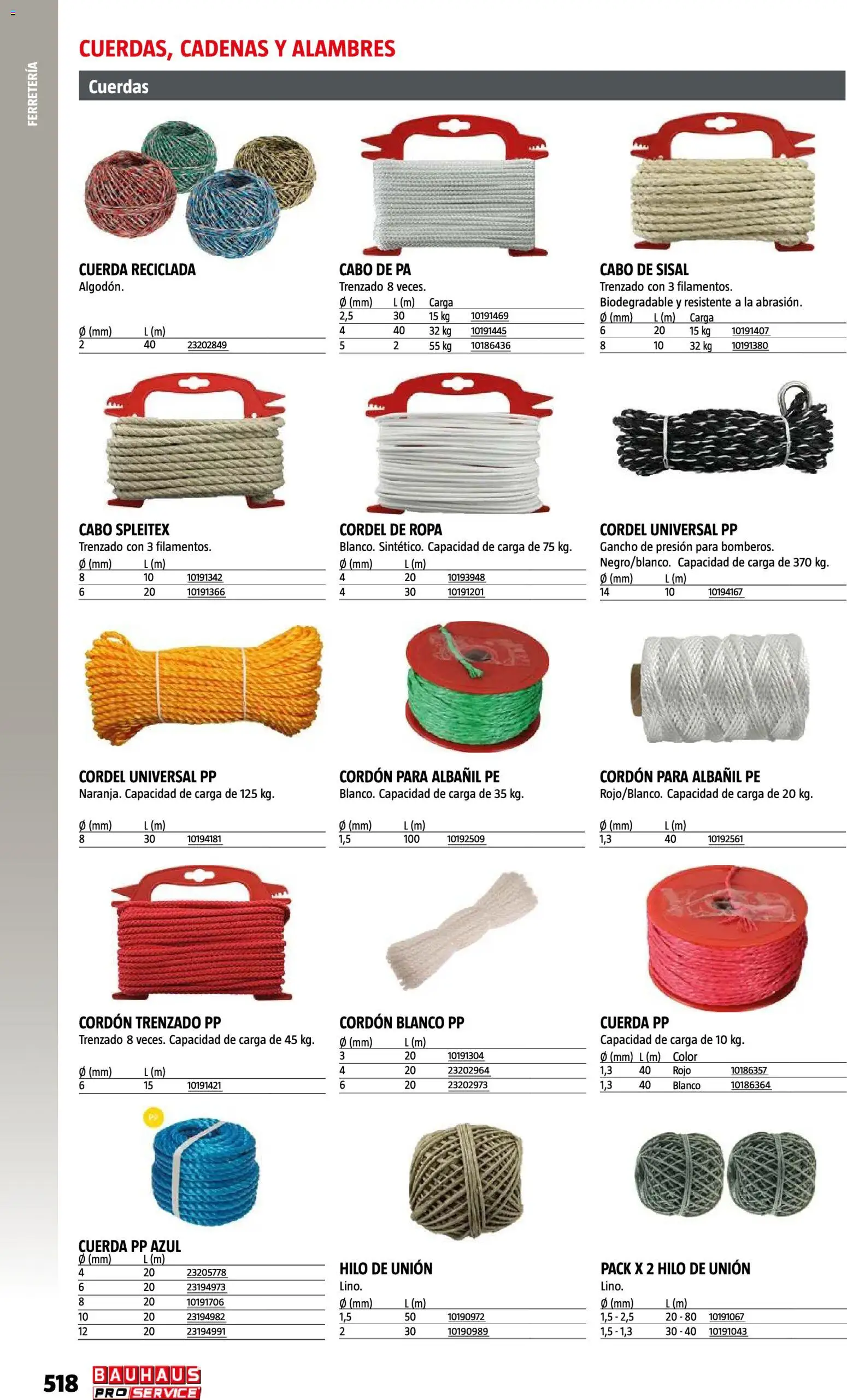 Bauhaus ProService │ válido desde el 11/05/2026 | Página: 518 | Productos: Ropa