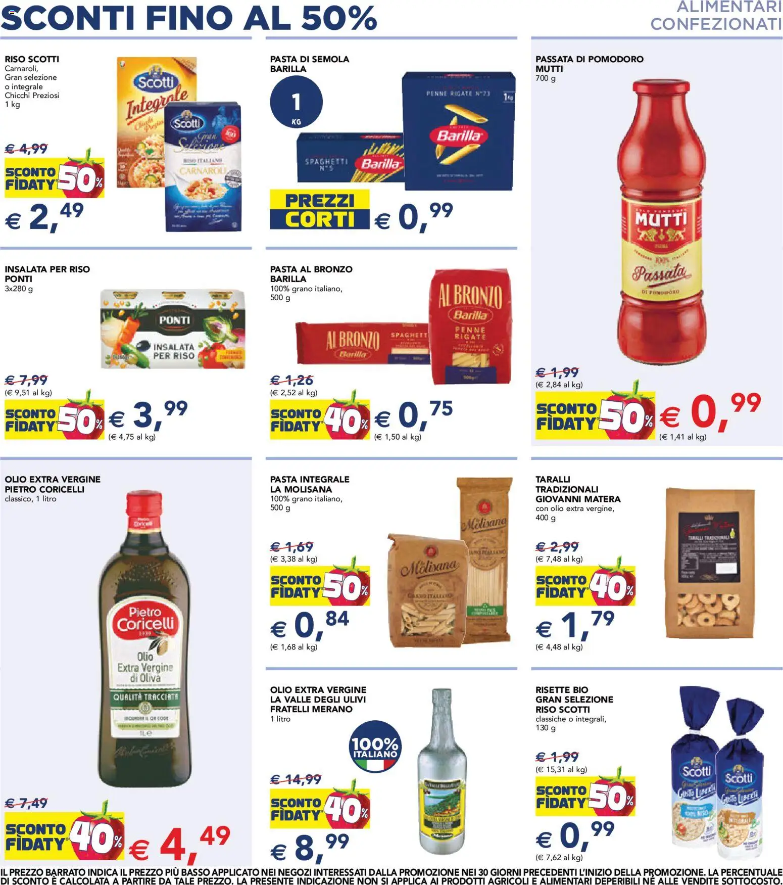Volantino Esselunga S del 02/07/2026 | Pagina: 7 | Prodotti: Olio, Passata di pomodoro, Olio extra vergine, Taralli