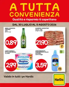 Anteprima del volantino HarDis volantino A tutta convenienza valido a partire dal 30/07/2026