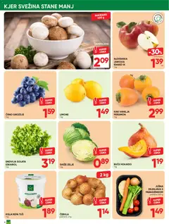 Tuš katalog akcije – veljaven od 21.10.2026 | Stran: 4 | Izdelki: Grozdje, Jabolka, Solata, Cebula