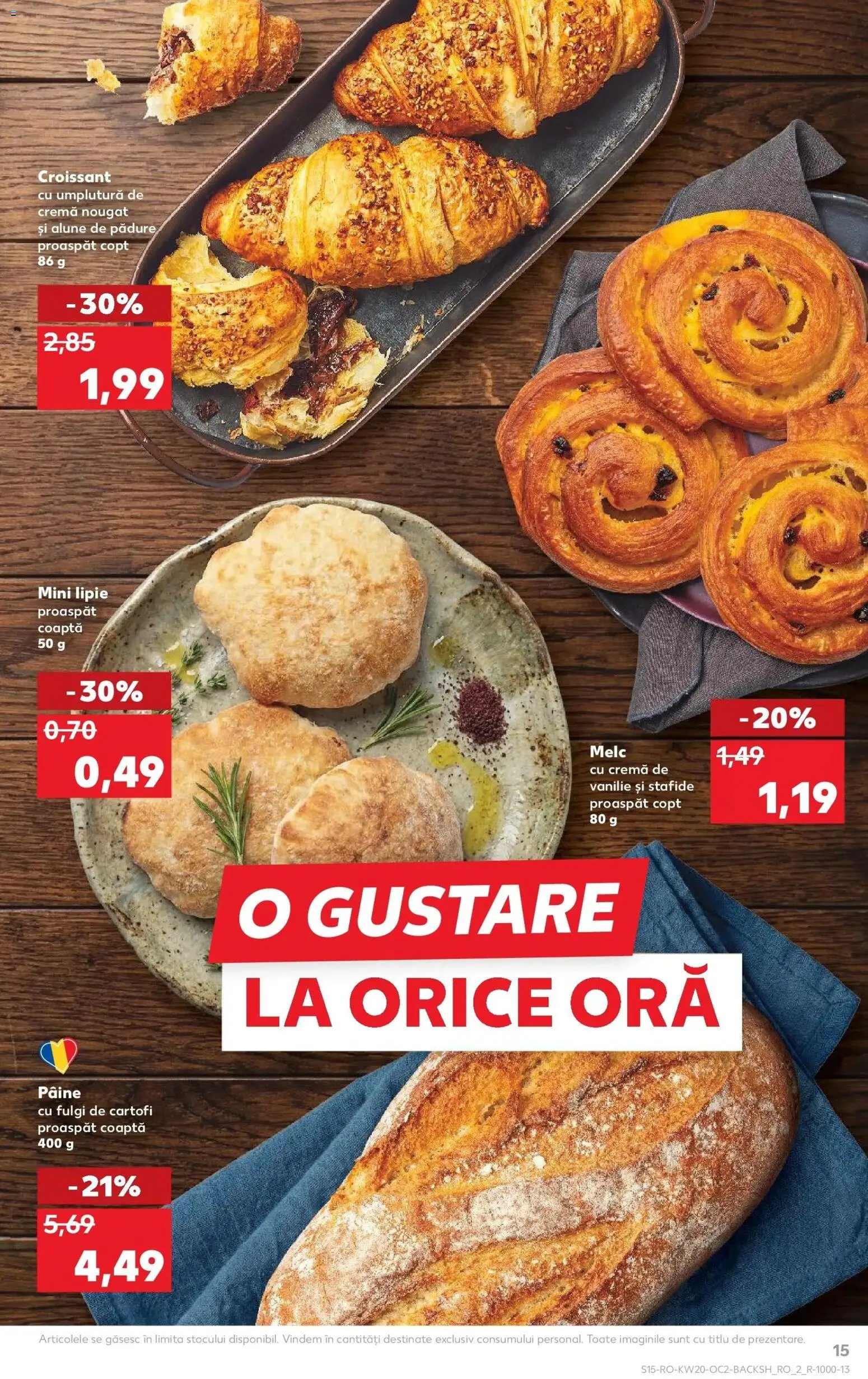 Noul catalog Kaufland – valabil de la 13.05.2026 | Pagină: 15 | Produse: Alune, Cremă, Pâine, Fulgi
