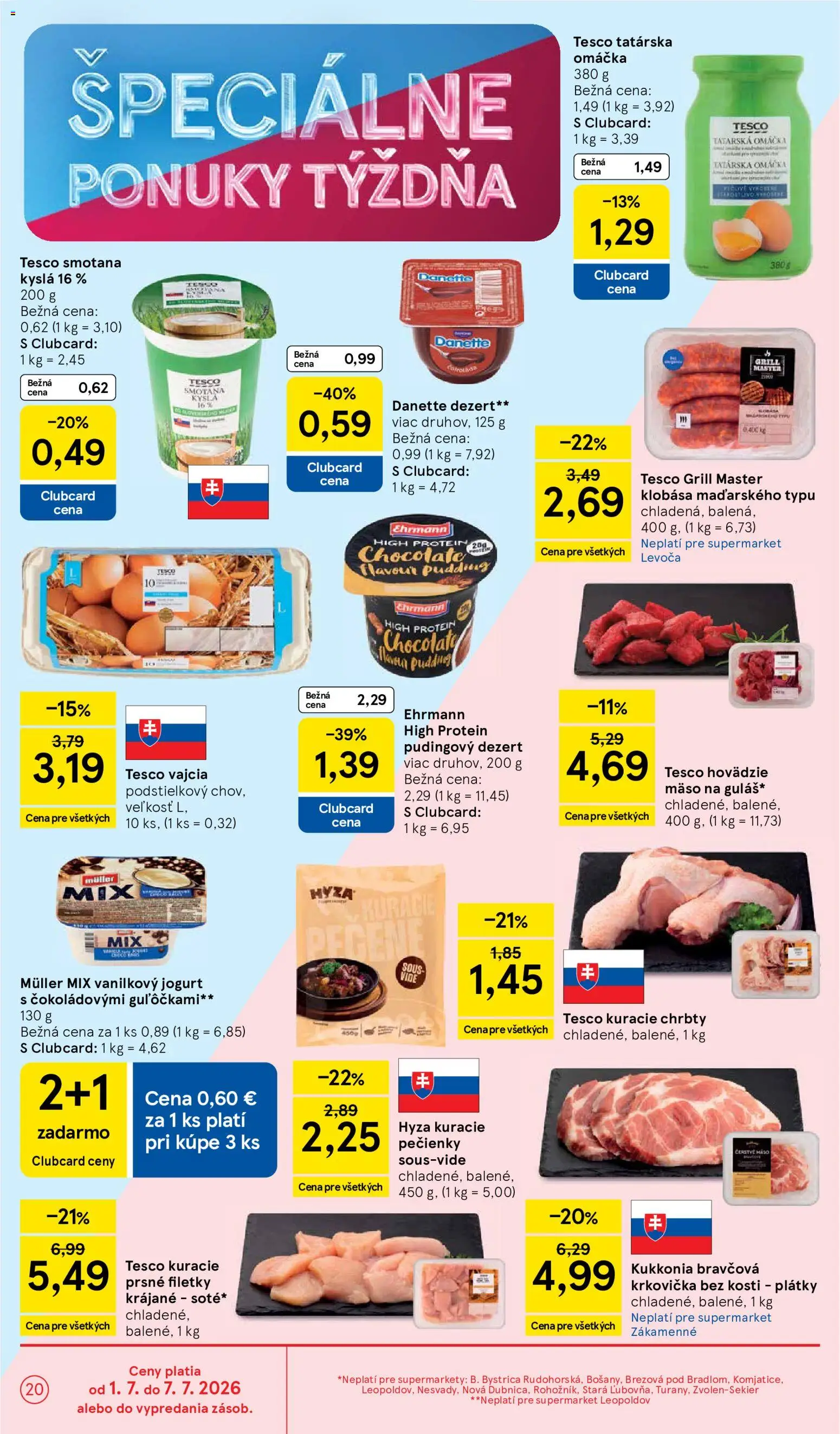 Nové Tesco akcie – leták je platný od 01.07.2026 | Strana: 20