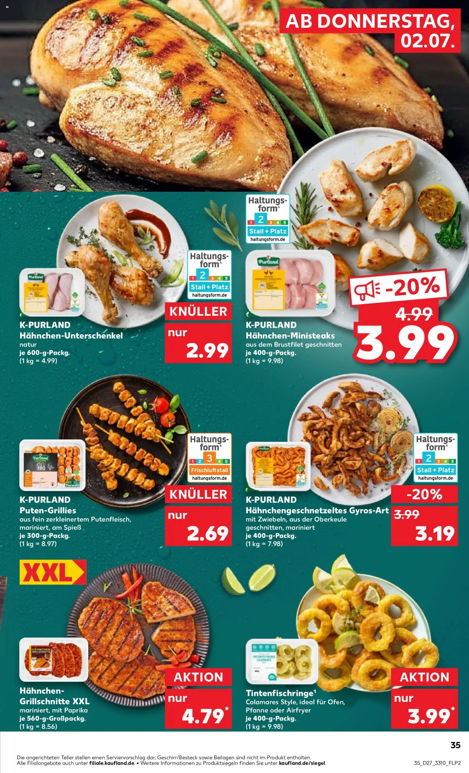 Kaufland Prospekt Zeitz – gültig ab 02.07.2026 | Seite: 35 | Produkte: Hahnchen, Paprika