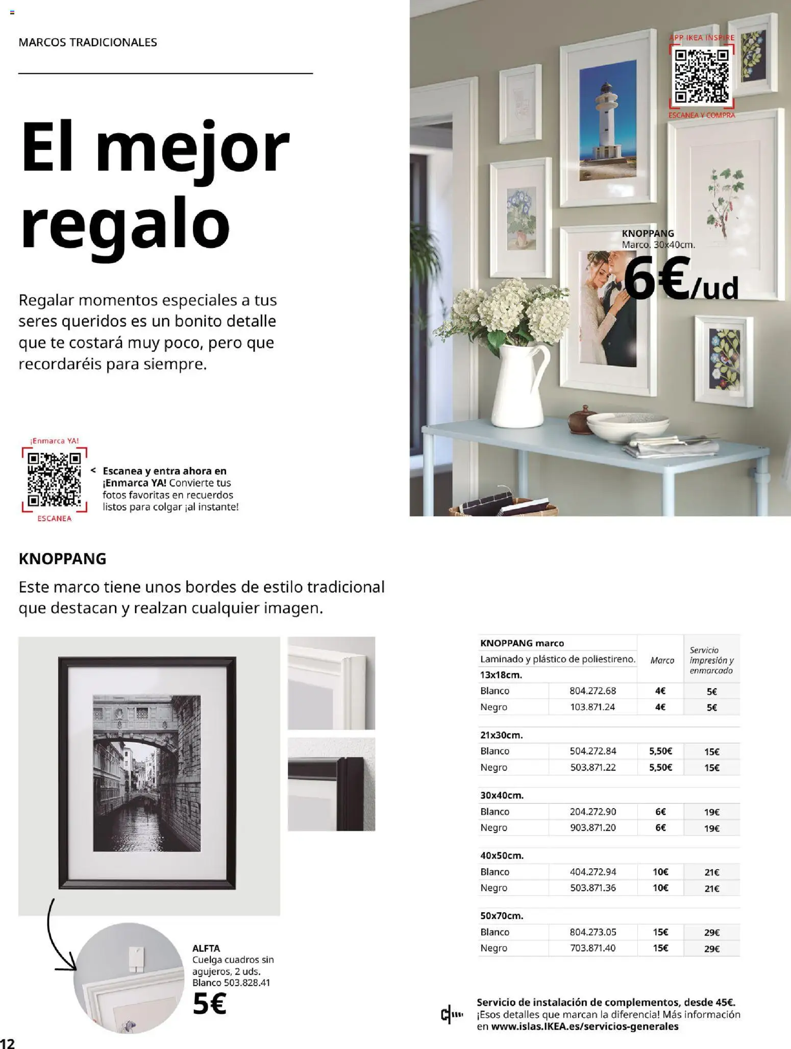 Catálogo IKEA Marcos │ válido desde el 29.04.2026 | Página: 12 | Productos: Té, Marco