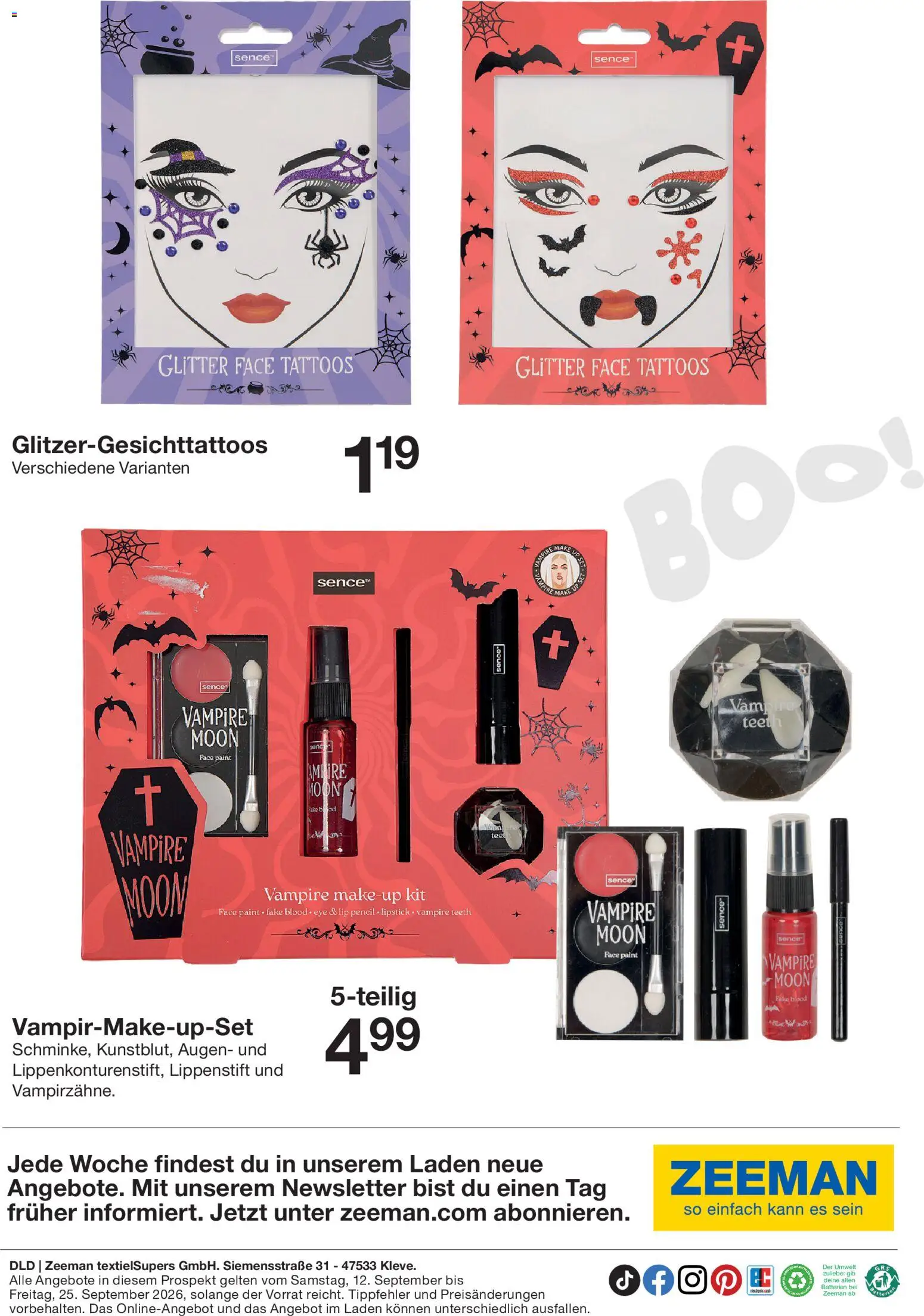 Zeeman Prospekt – gültig ab 12.09.2026 | Seite: 29 | Produkte: Batterien, Lippenstift