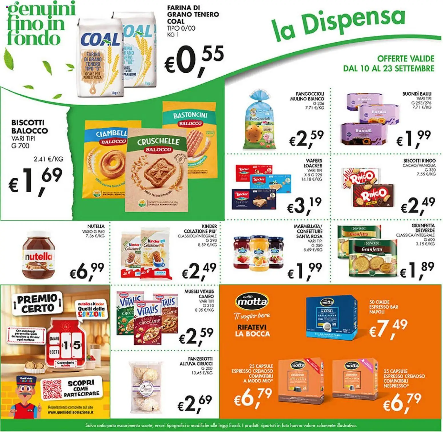 Volantino Coal del 10/09/2026 | Pagina: 19 | Prodotti: Muesli, Pane, Pizza, Biscotti